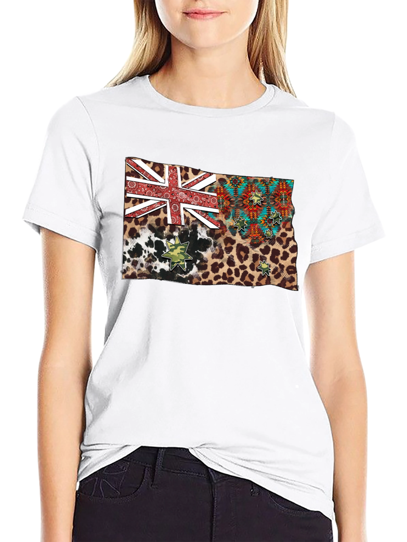 Black Novelty Print Black T-Shirt view 9