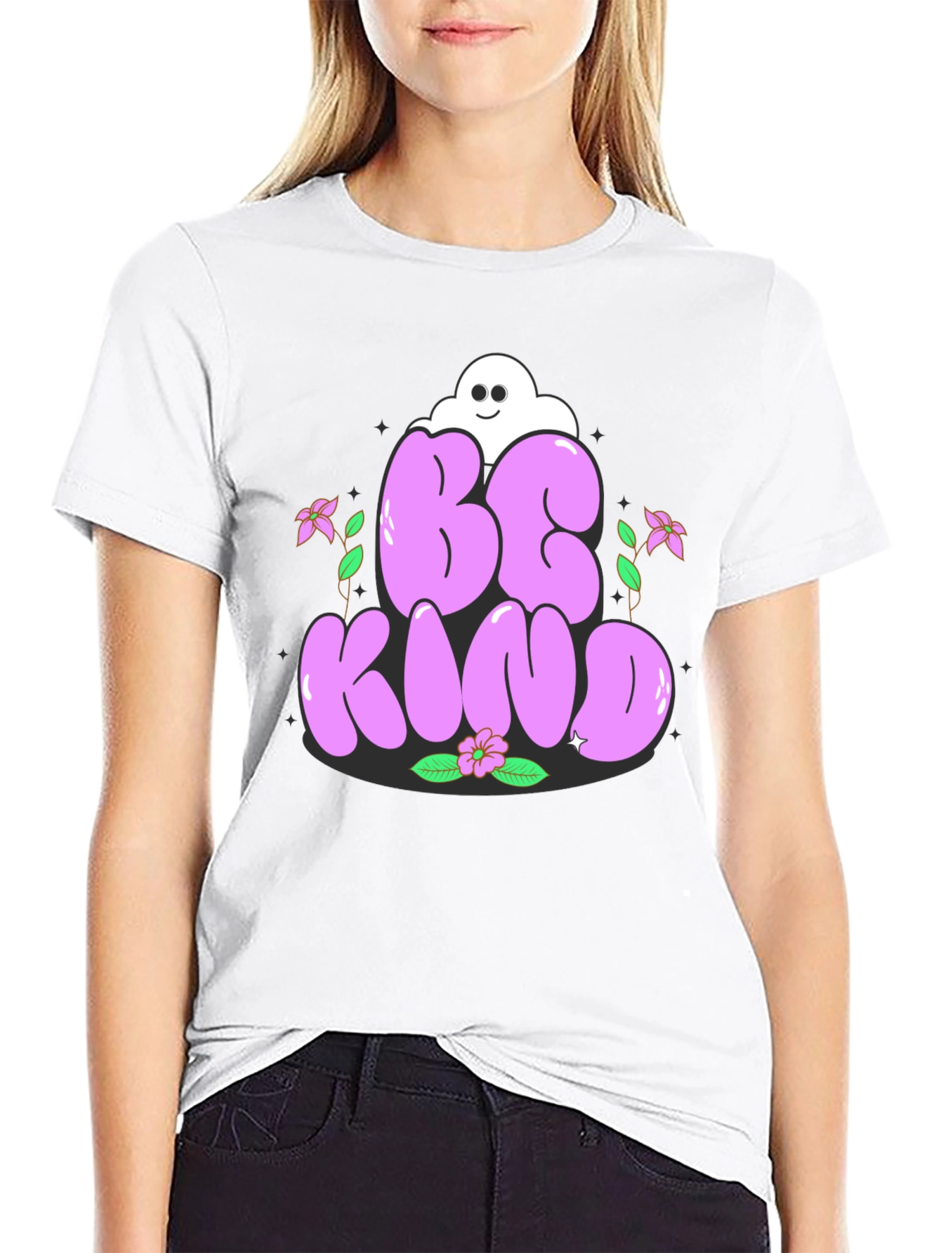Black Be Kind Graphic Tee - Stylish Unisex T-Shirt view 9