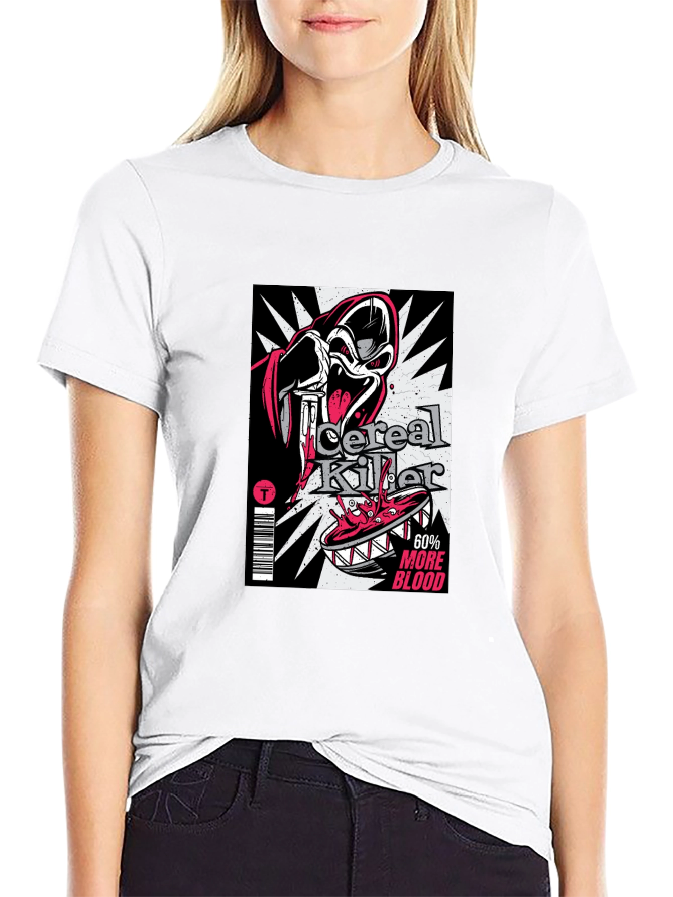 Black Cereal Killer Graphic T-Shirt - Black view 9