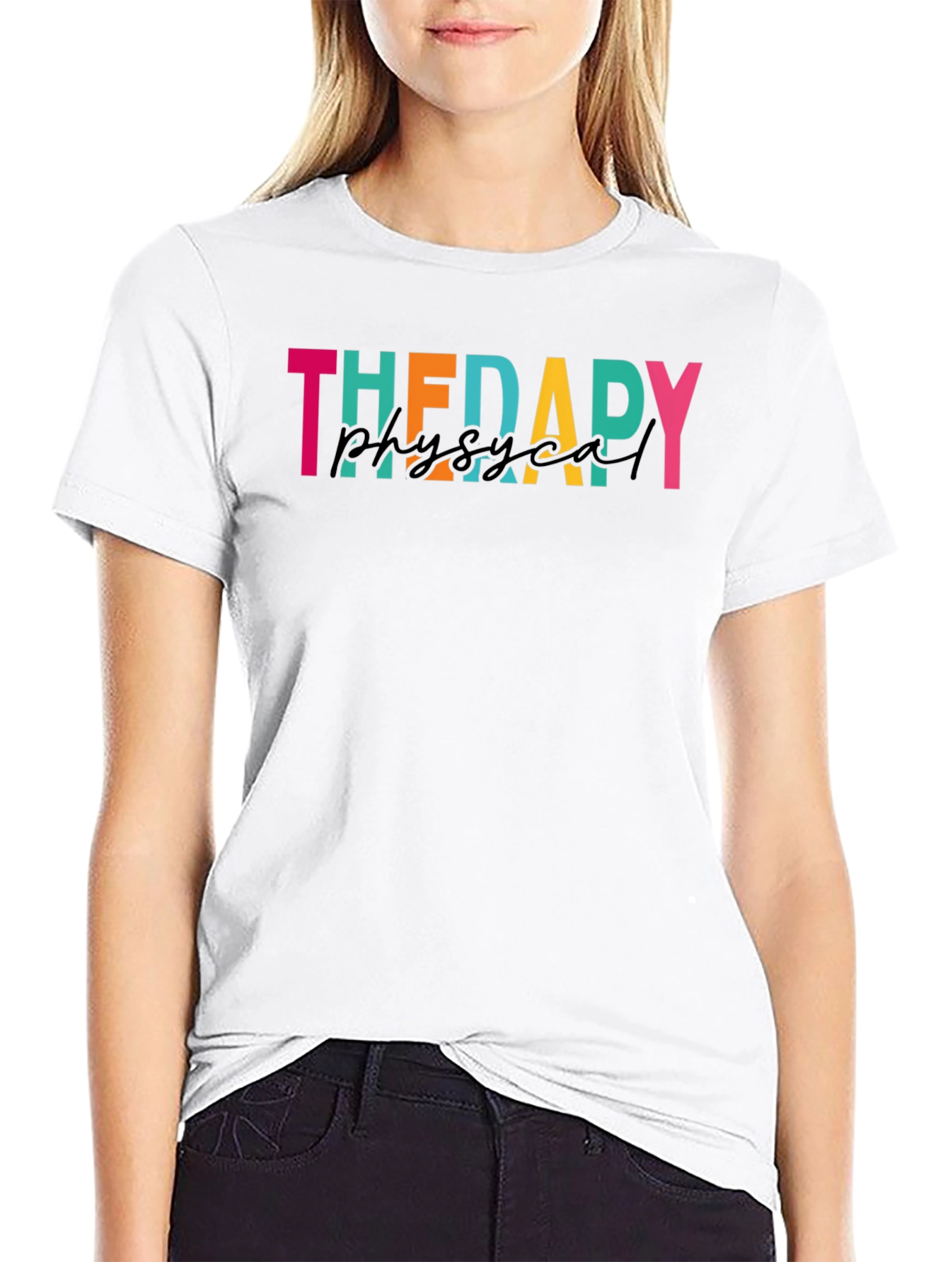 Black Therapy Physical T-Shirt - Black view 9