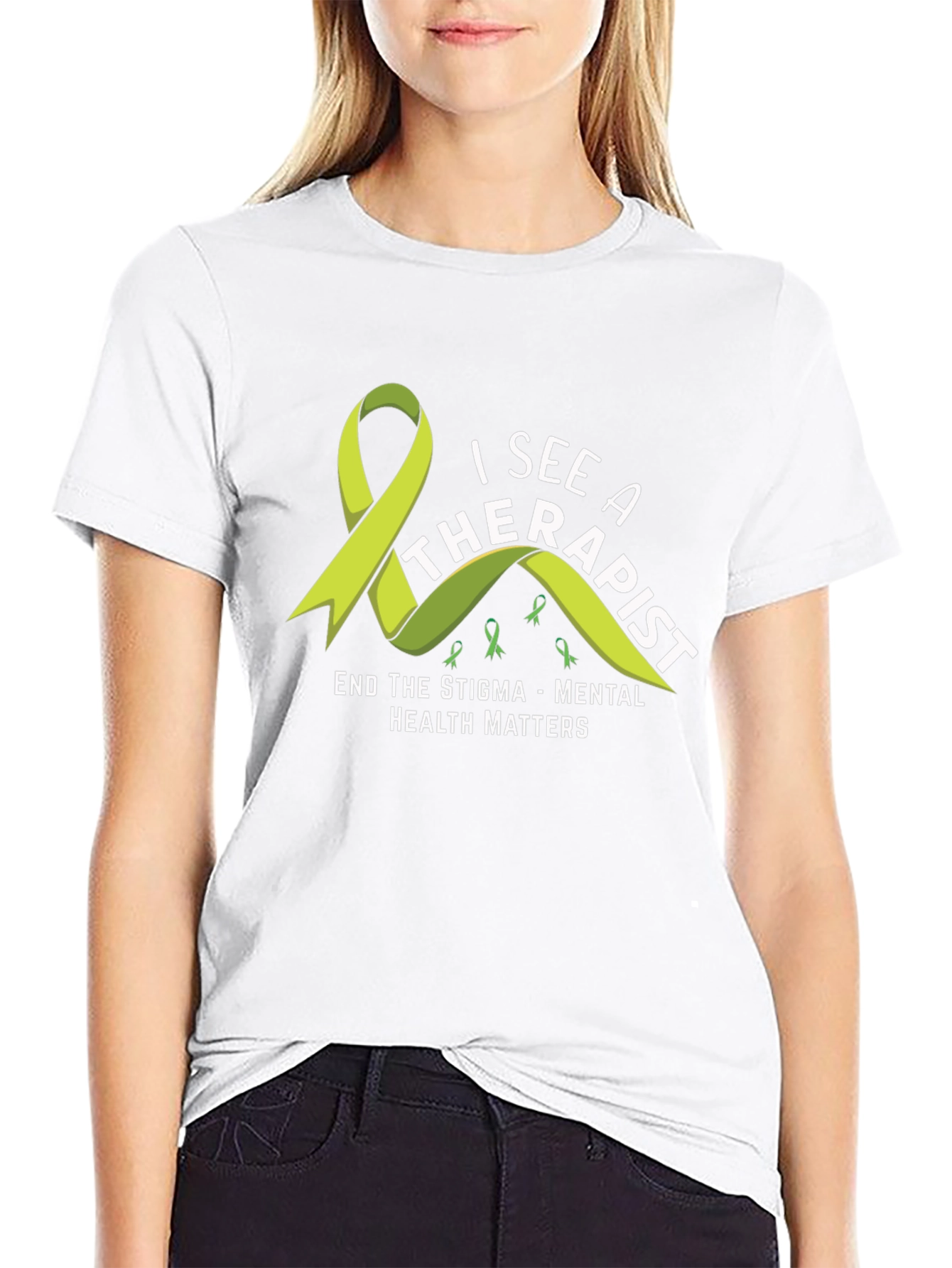 Black Mental Health Matters T-Shirt: See a Therapist view 9
