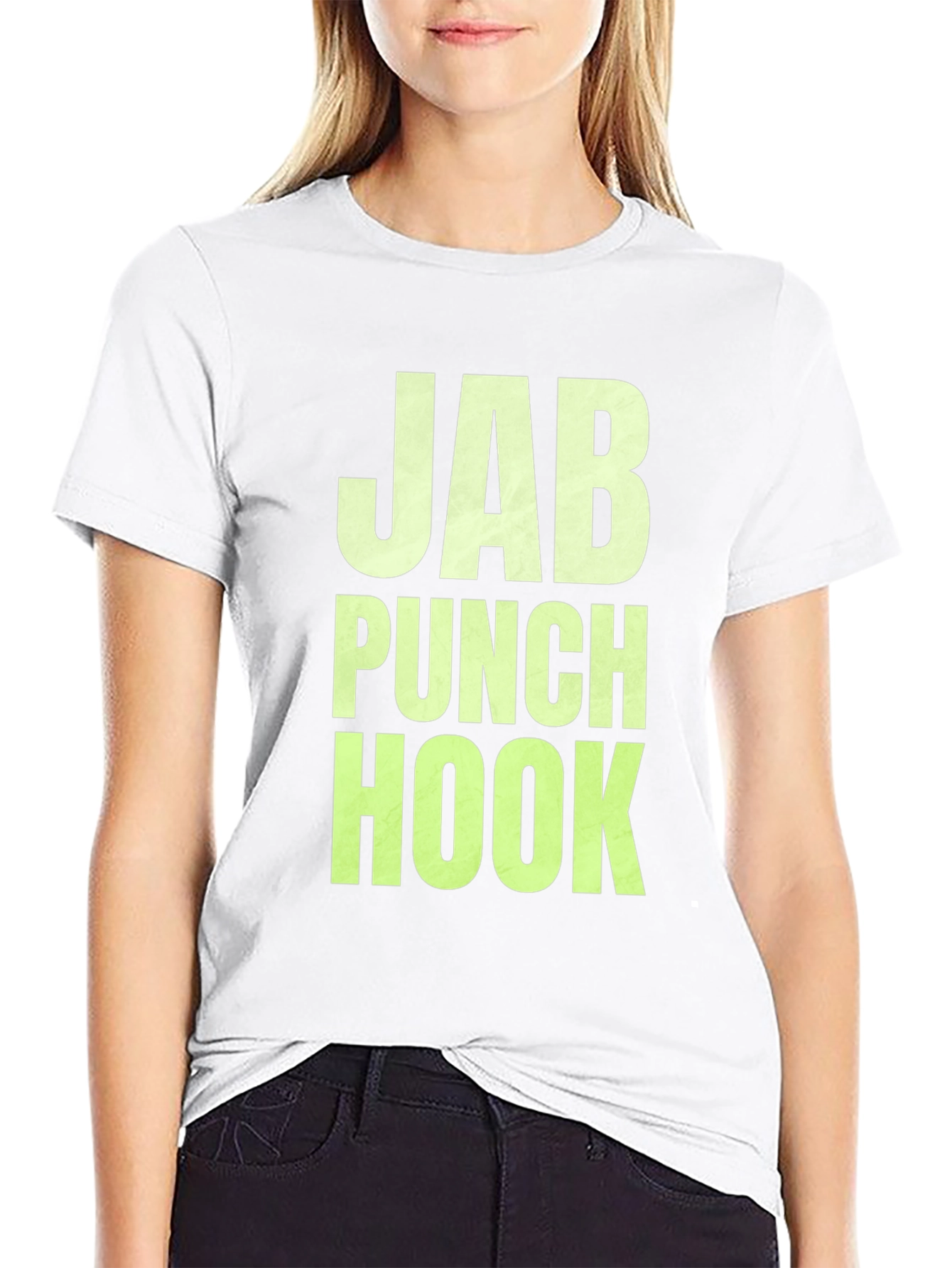 Black Jab Punch Hook Graphic Tee - Boxing MMA view 9