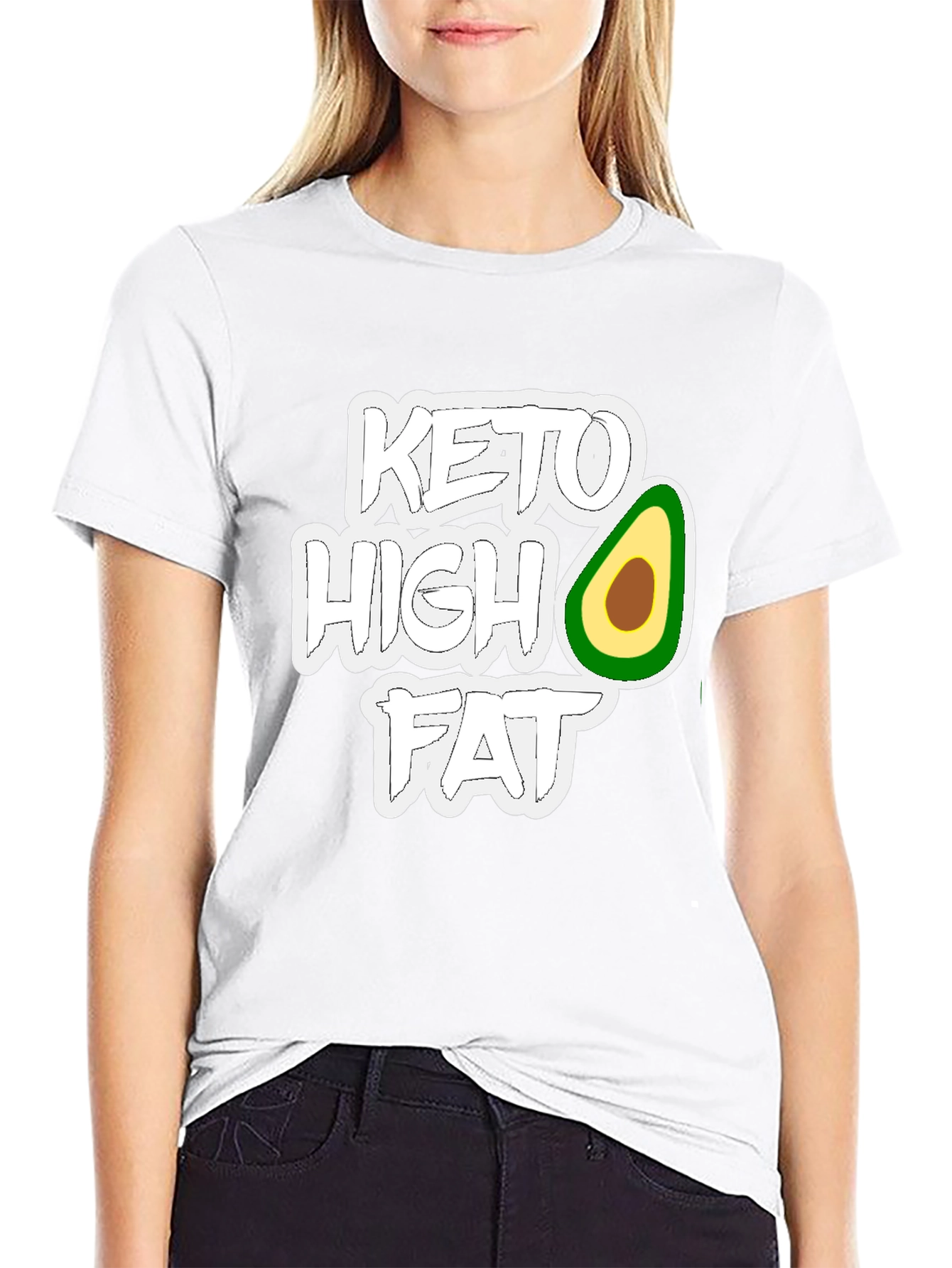 Keto High Fat T-Shirt - Avocado Design - 9