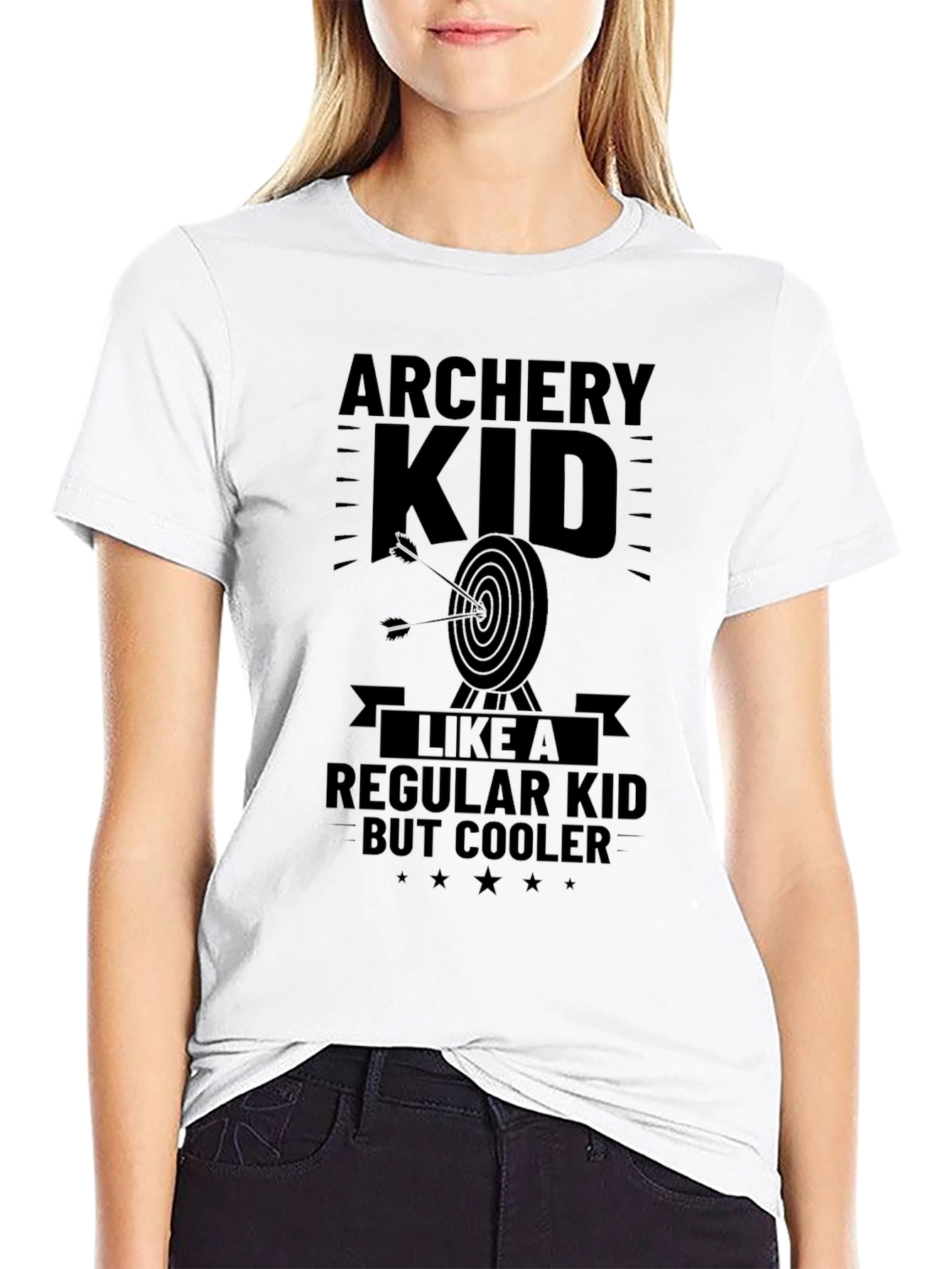 Black Archery Kid T-Shirt - Cooler Than Regular Kids view 9