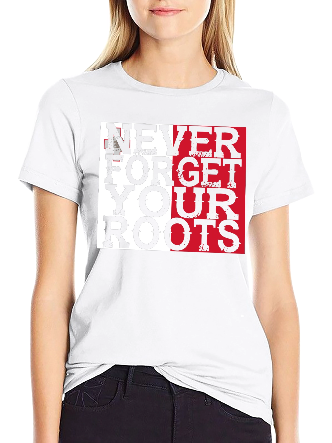 Black Never Forget Your Roots Graphic Tee view 9