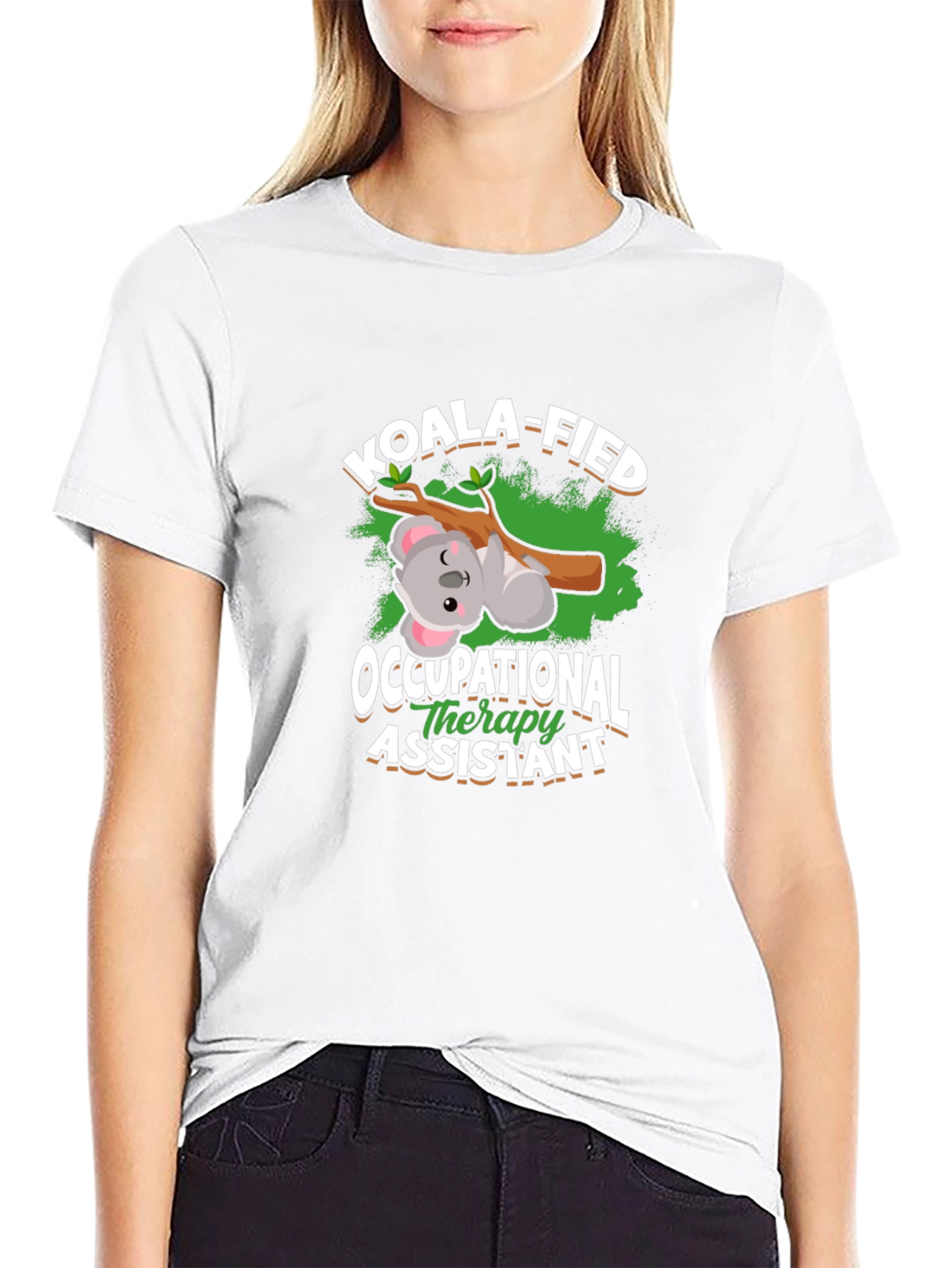 Black Koala-fied Occupational Therapy Assistant T-Shirt view 9
