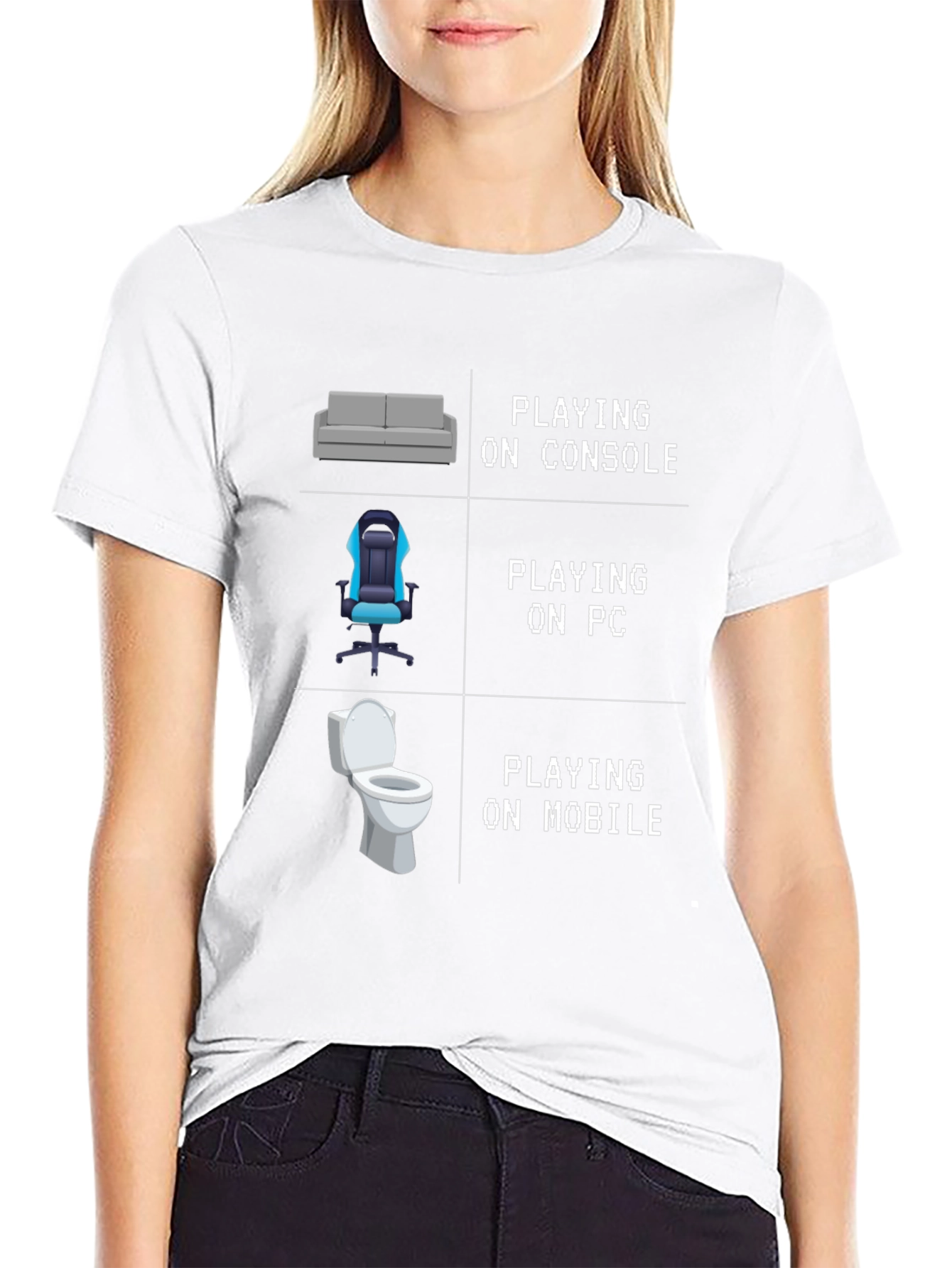 Black Gamer Humor T-Shirt: Console, PC, Mobile Gaming view 9