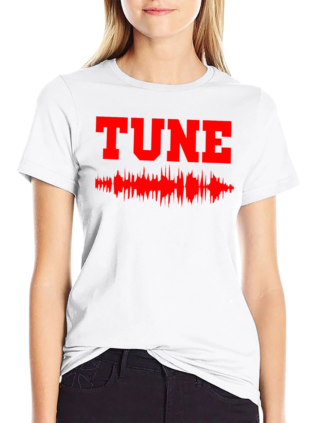 Black Tune Graphic Black T-Shirt view 9