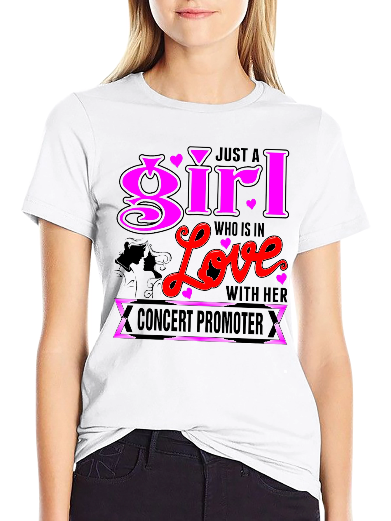 Black Girl In Love With Concert Promoter T-Shirt view 9