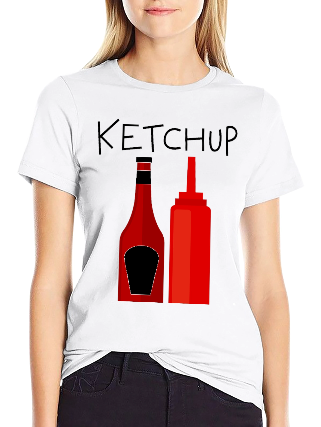 Black Ketchup Graphic Tee - Funny Foodie T-Shirt view 9