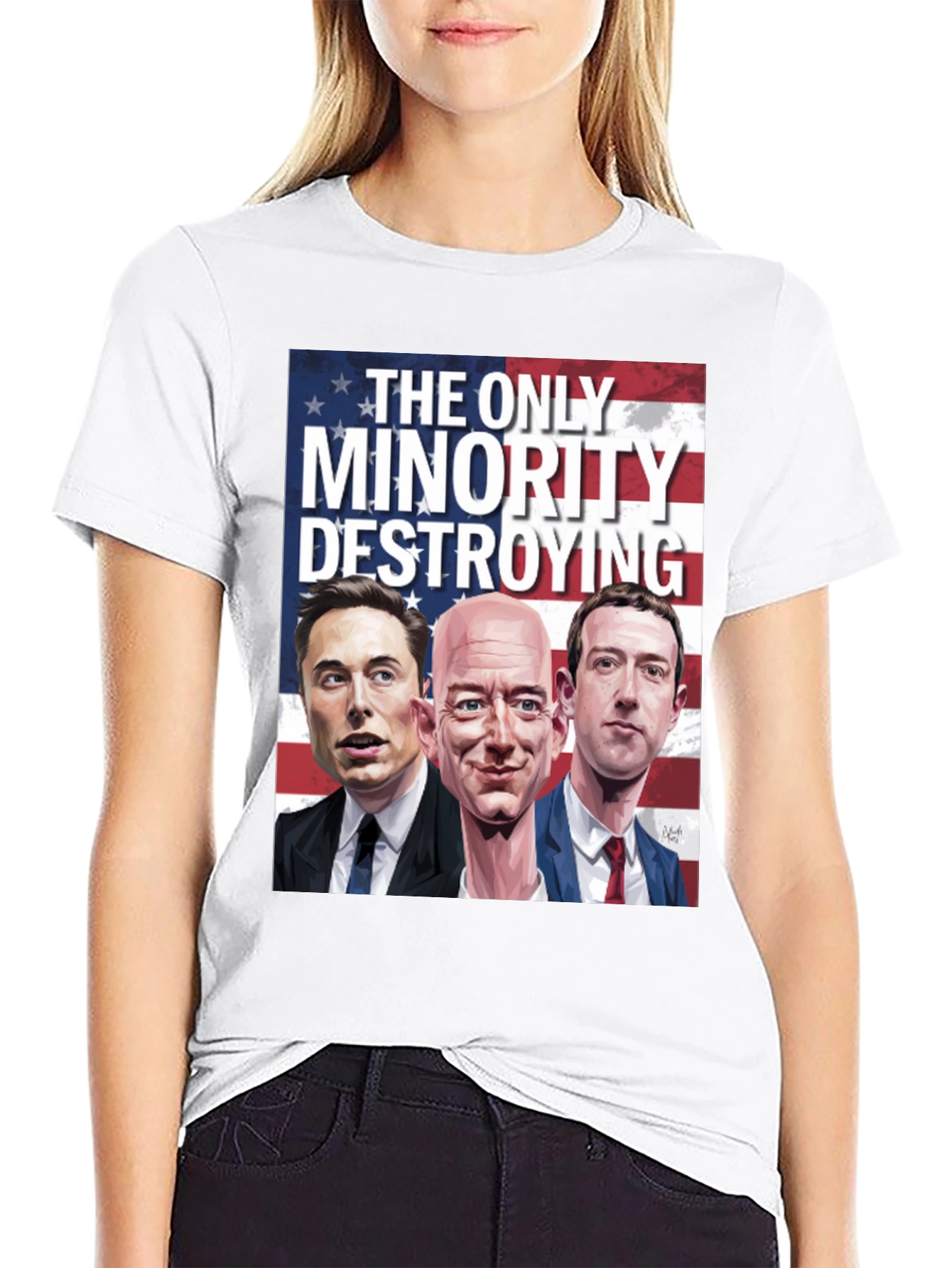 Black The Only Minority T-Shirt view 9