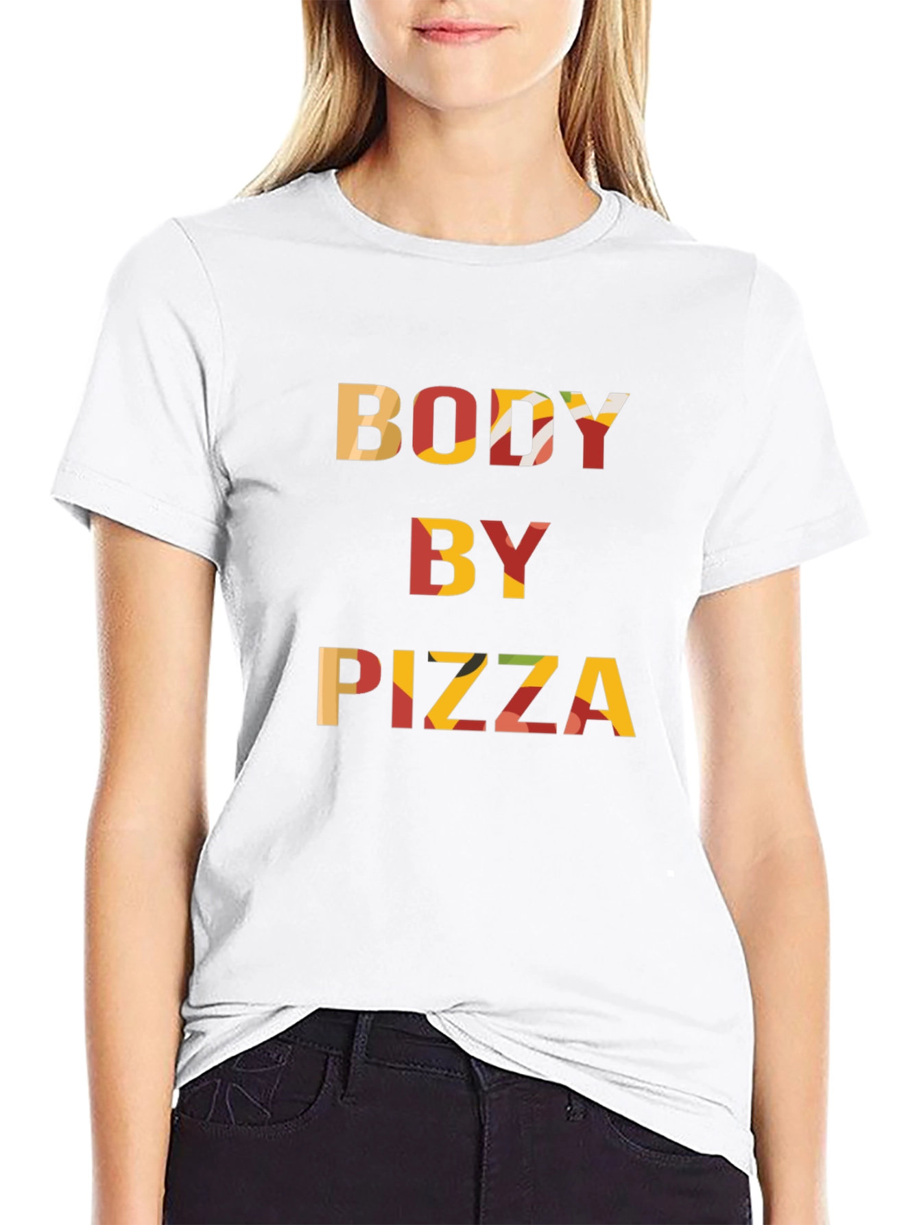 Body By Pizza T-Shirt - Funny Foodie Tee - 9