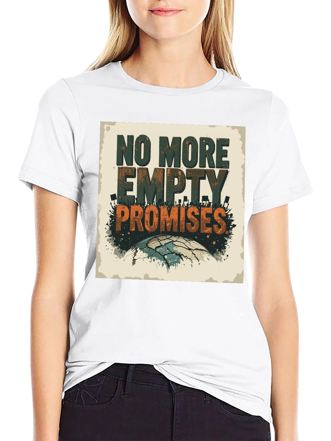 Black No More Empty Promises Graphic Tee view 9