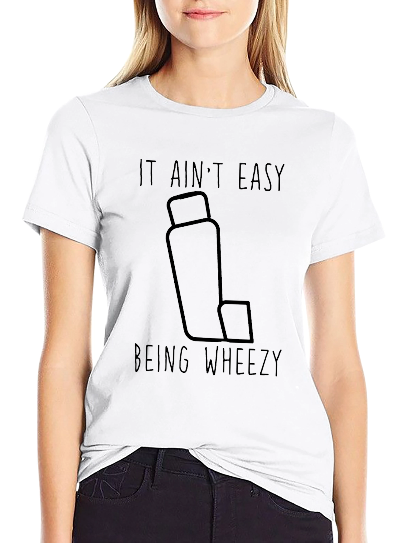 Black It Ain't Easy Being Wheezy Black T-Shirt view 9