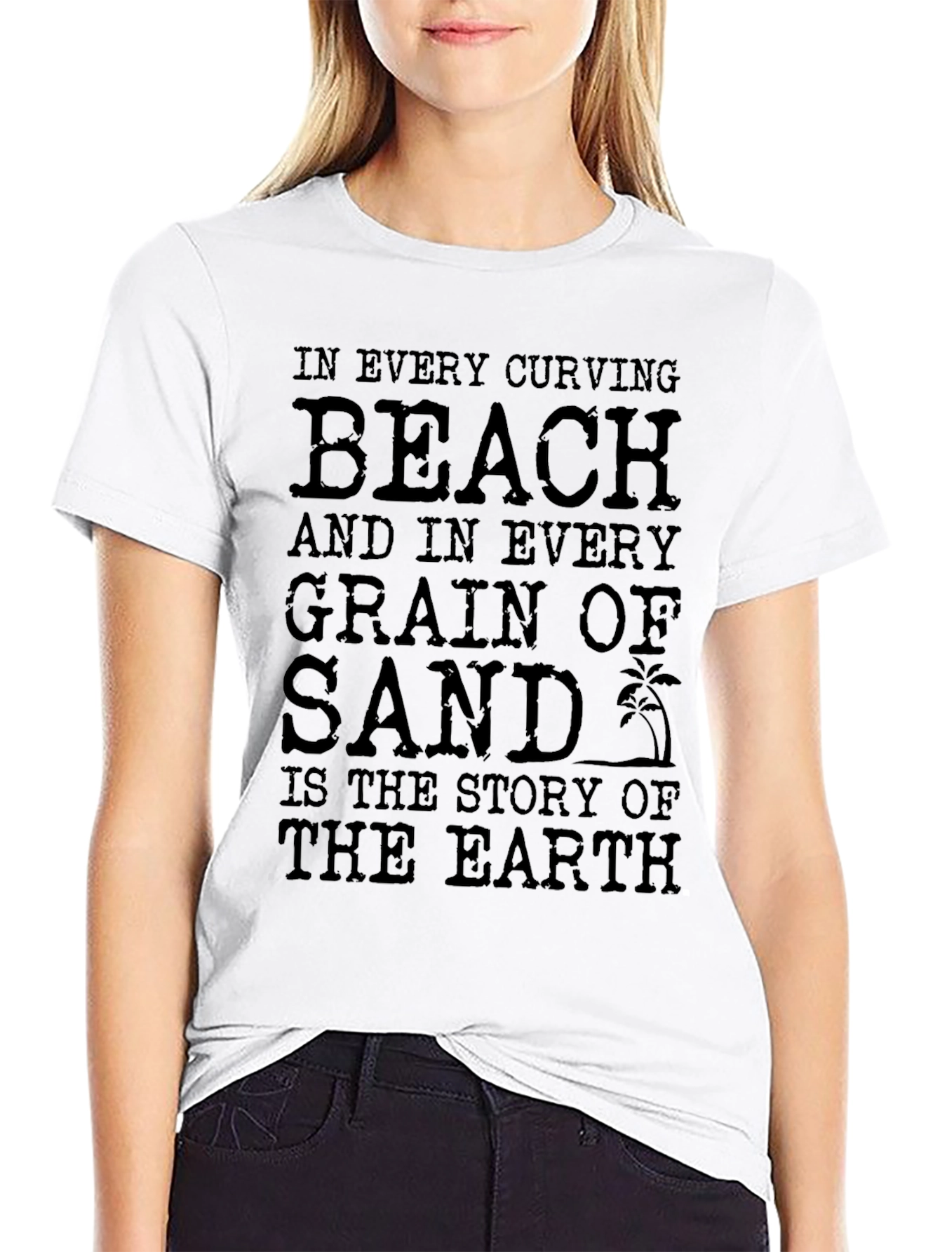 Black Beach Story Graphic Tee view 9