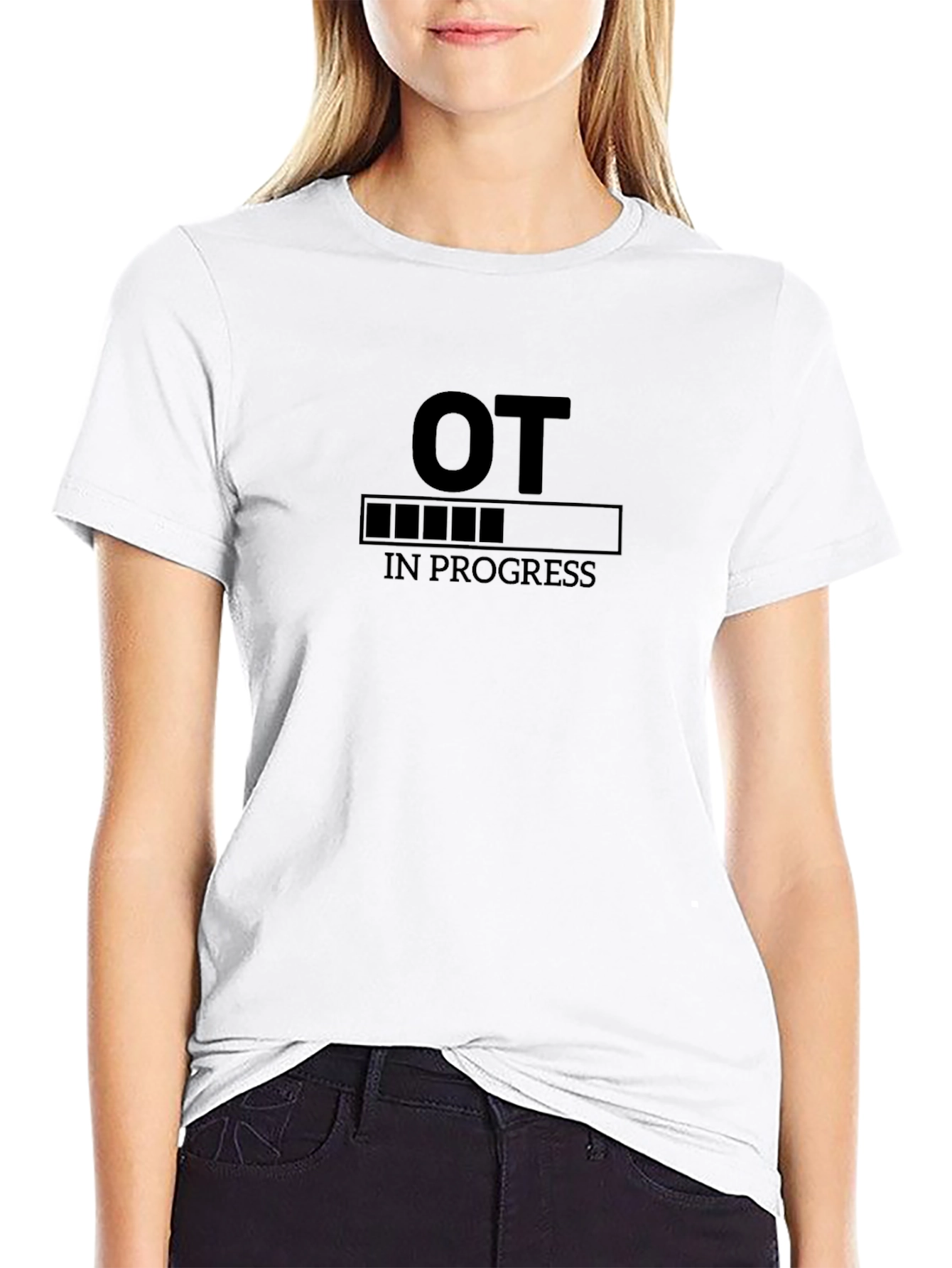 Black OT In Progress T-Shirt - Occupational Therapy view 9