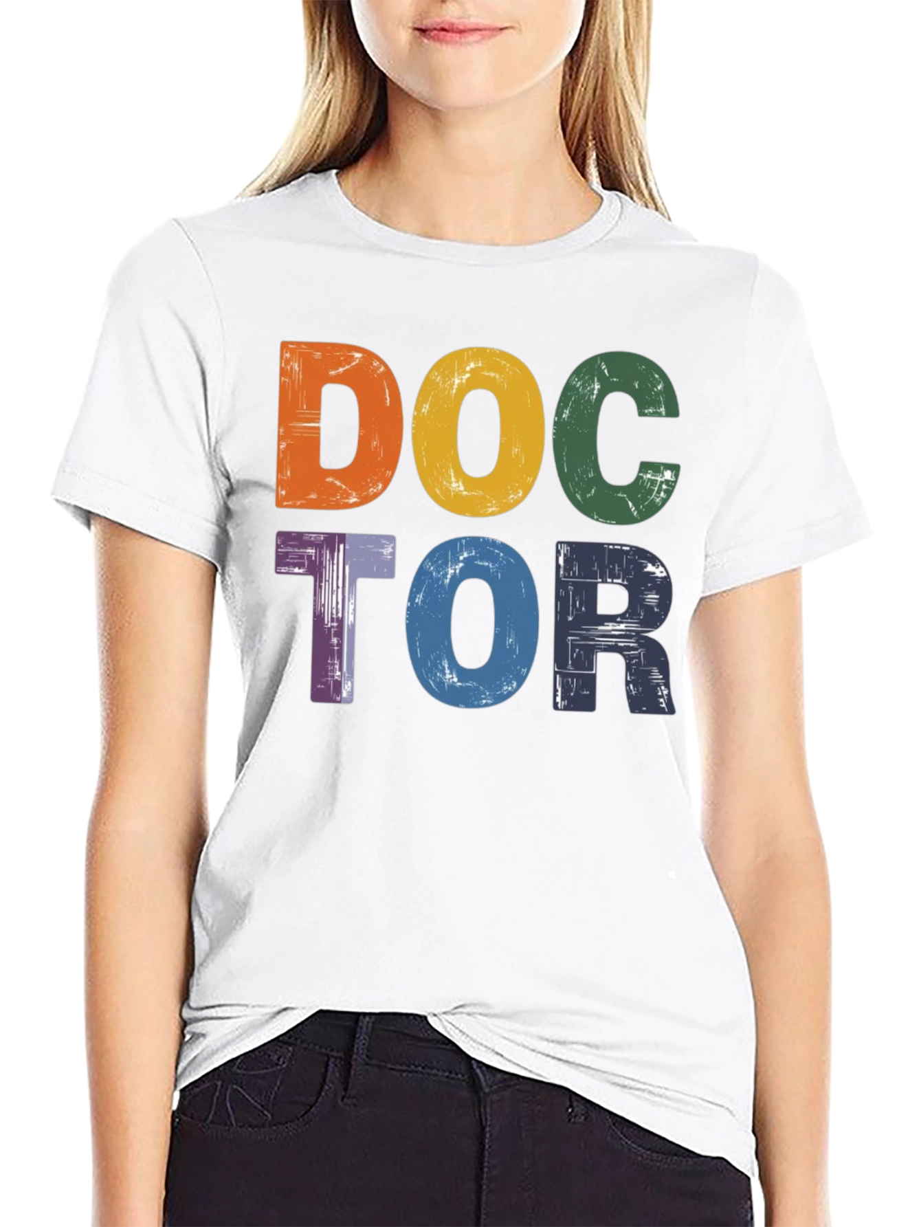 Black Doctor Colorful Graphic Tee view 9