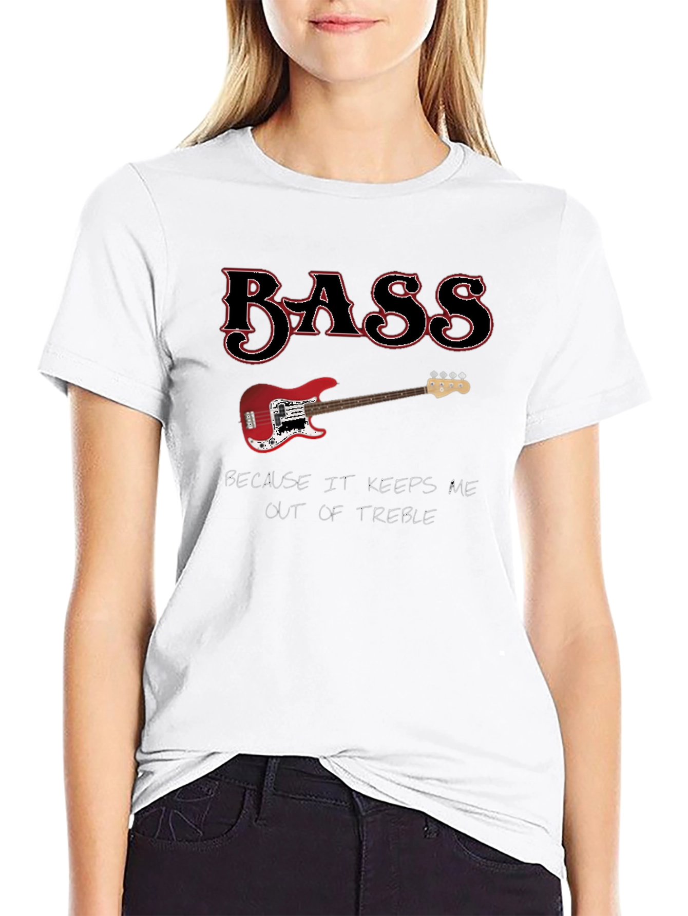 Black Bass Keeps Me Out Of Treble Graphic Tee view 9