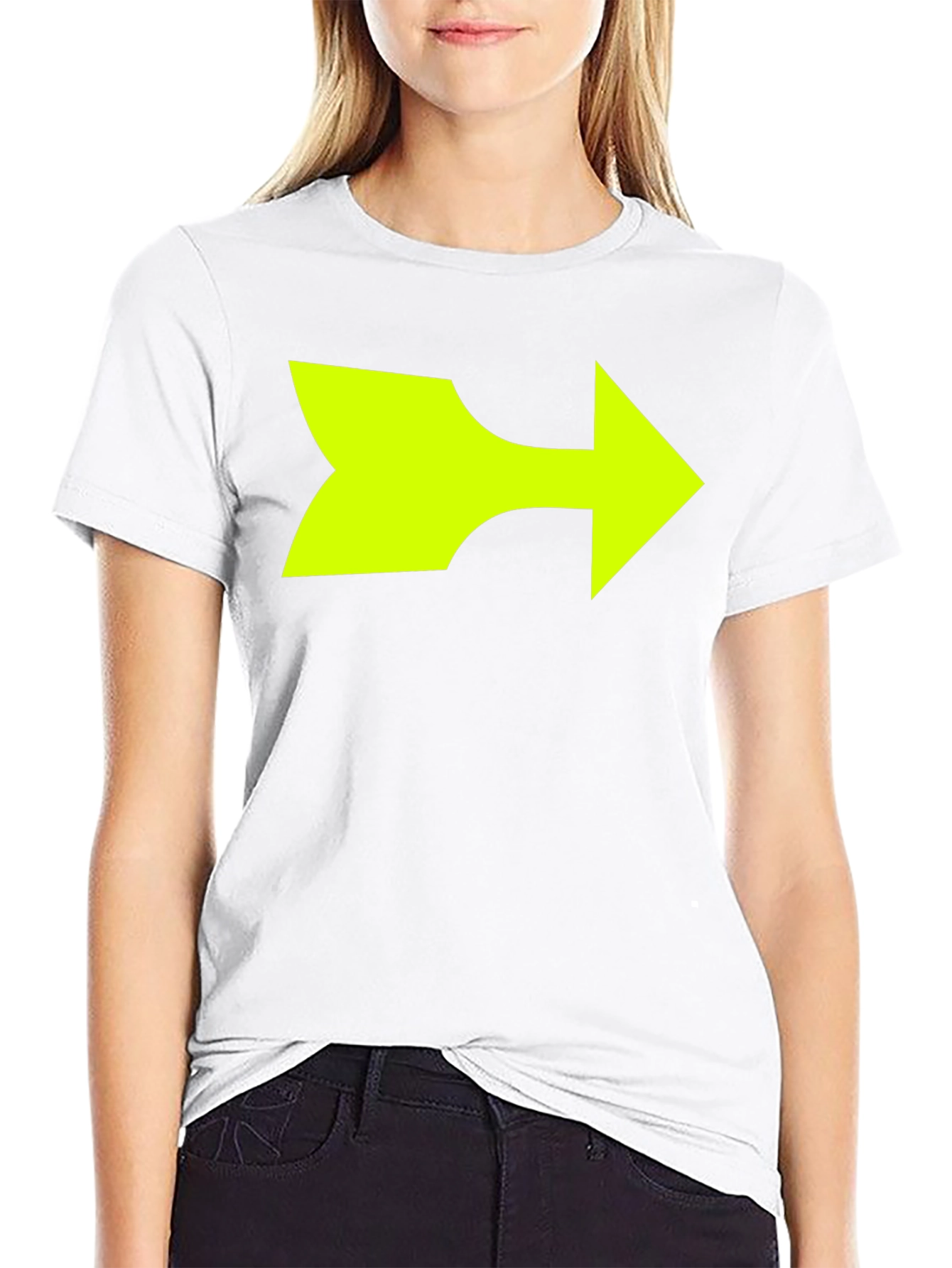Black Right Arrow Graphic T-Shirt - Bold Statement Tee view 9