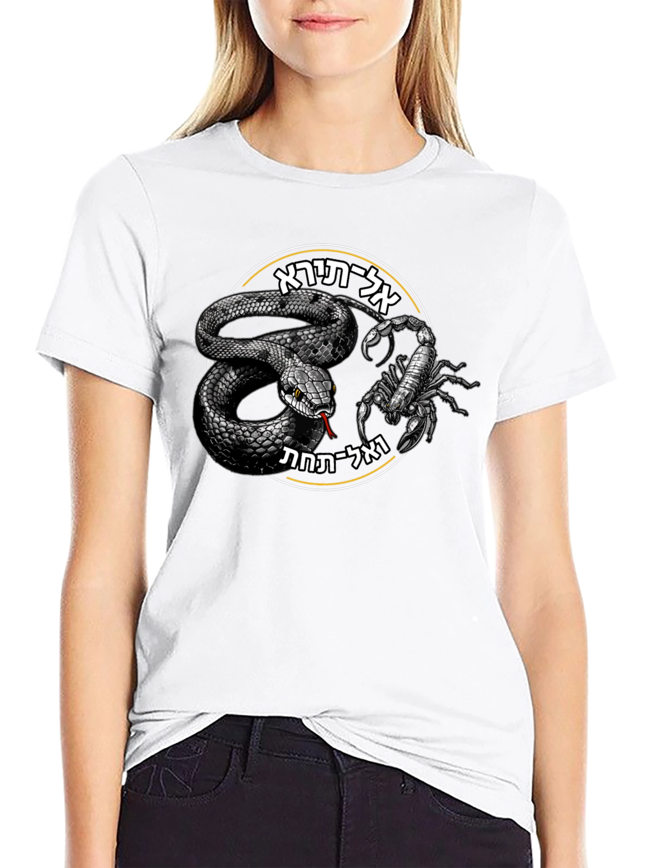 Black Snake and Scorpion Black T-Shirt view 9
