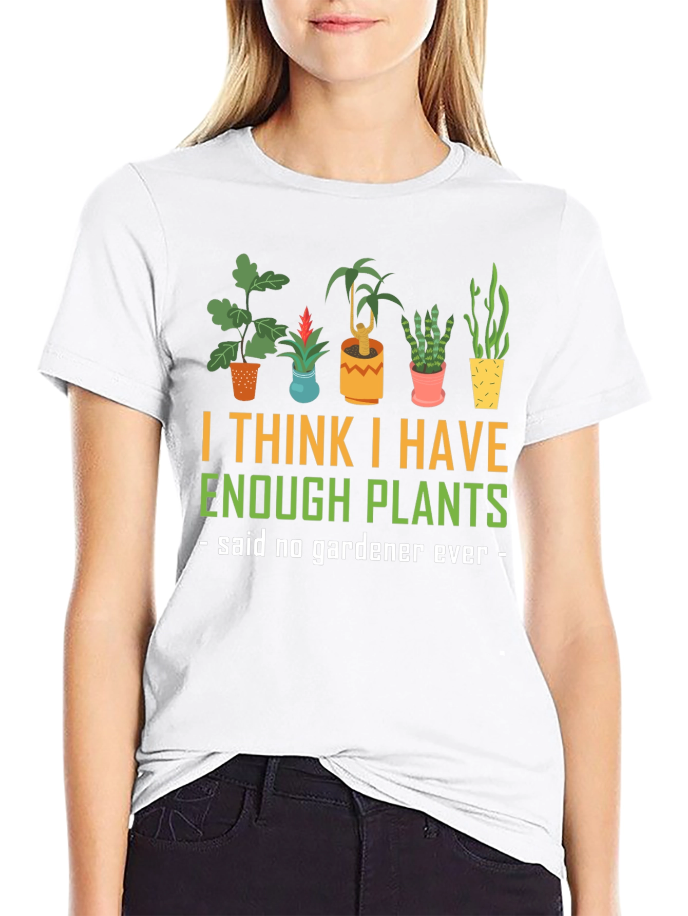 Black Funny Gardener Plant Lover T-Shirt view 9