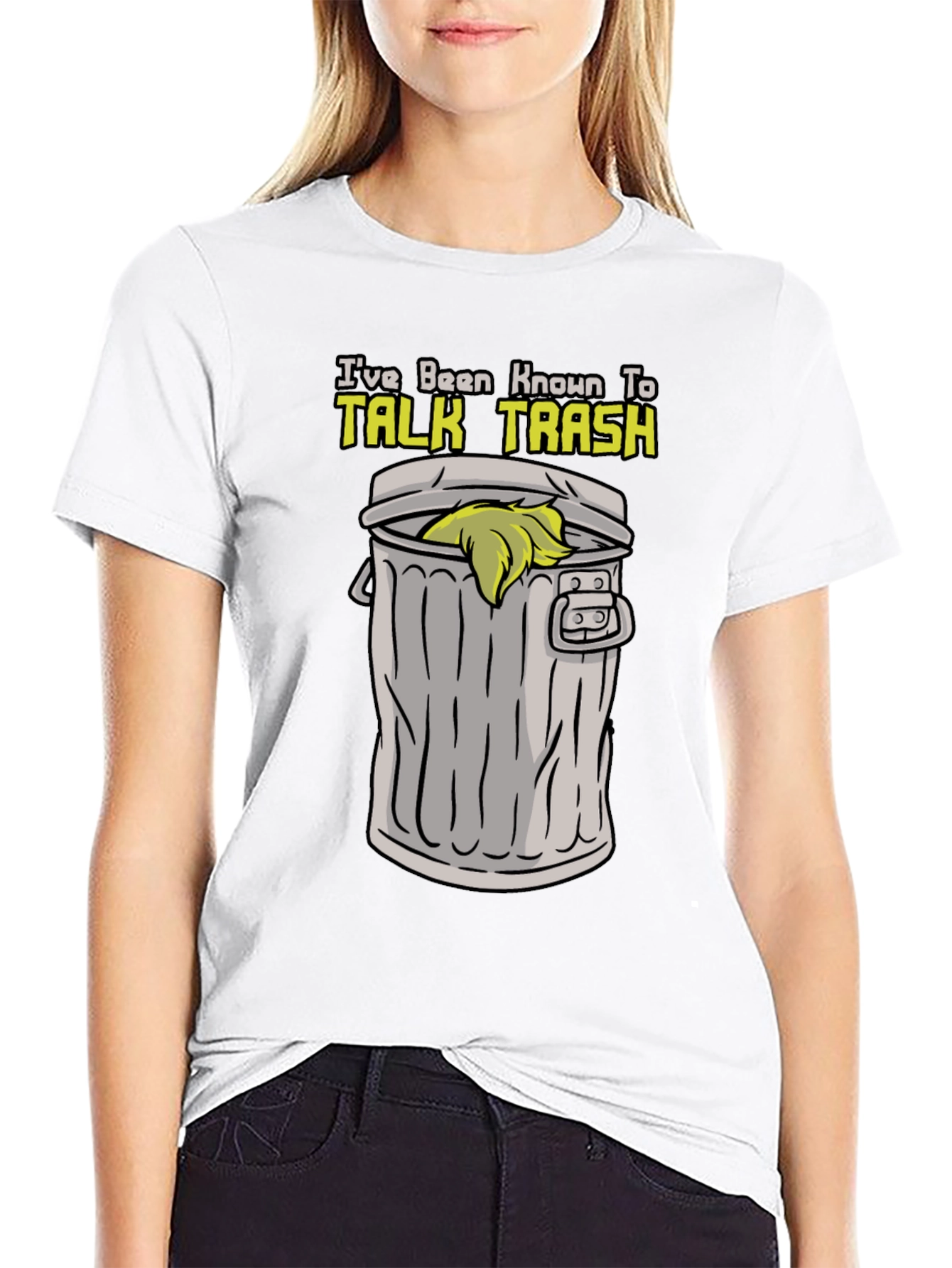 Black Talk Trash T-Shirt - Funny Sarcastic Tee view 9