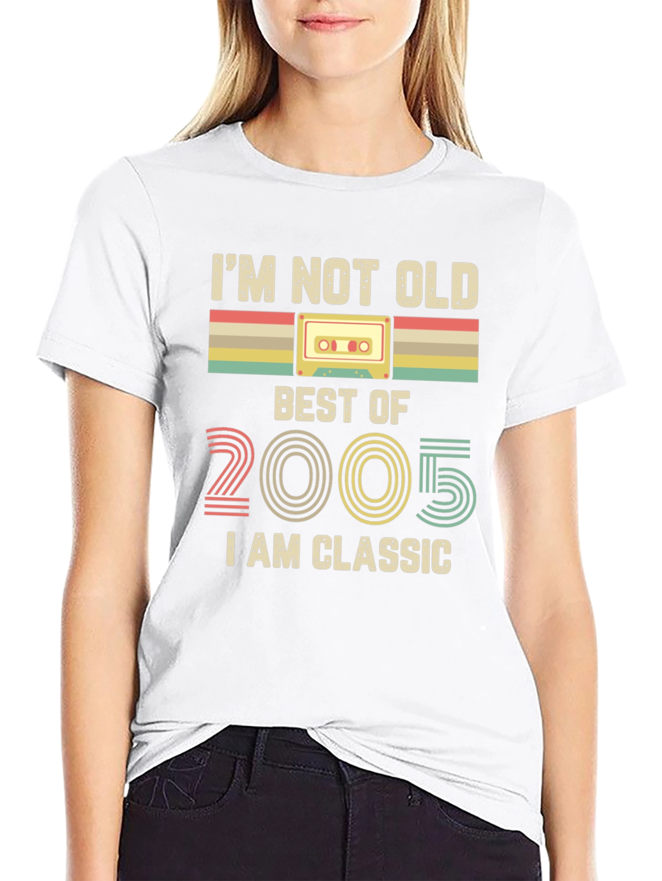 Black I'm Not Old I'm Classic 2005 Cassette Tape T-Shirt view 9