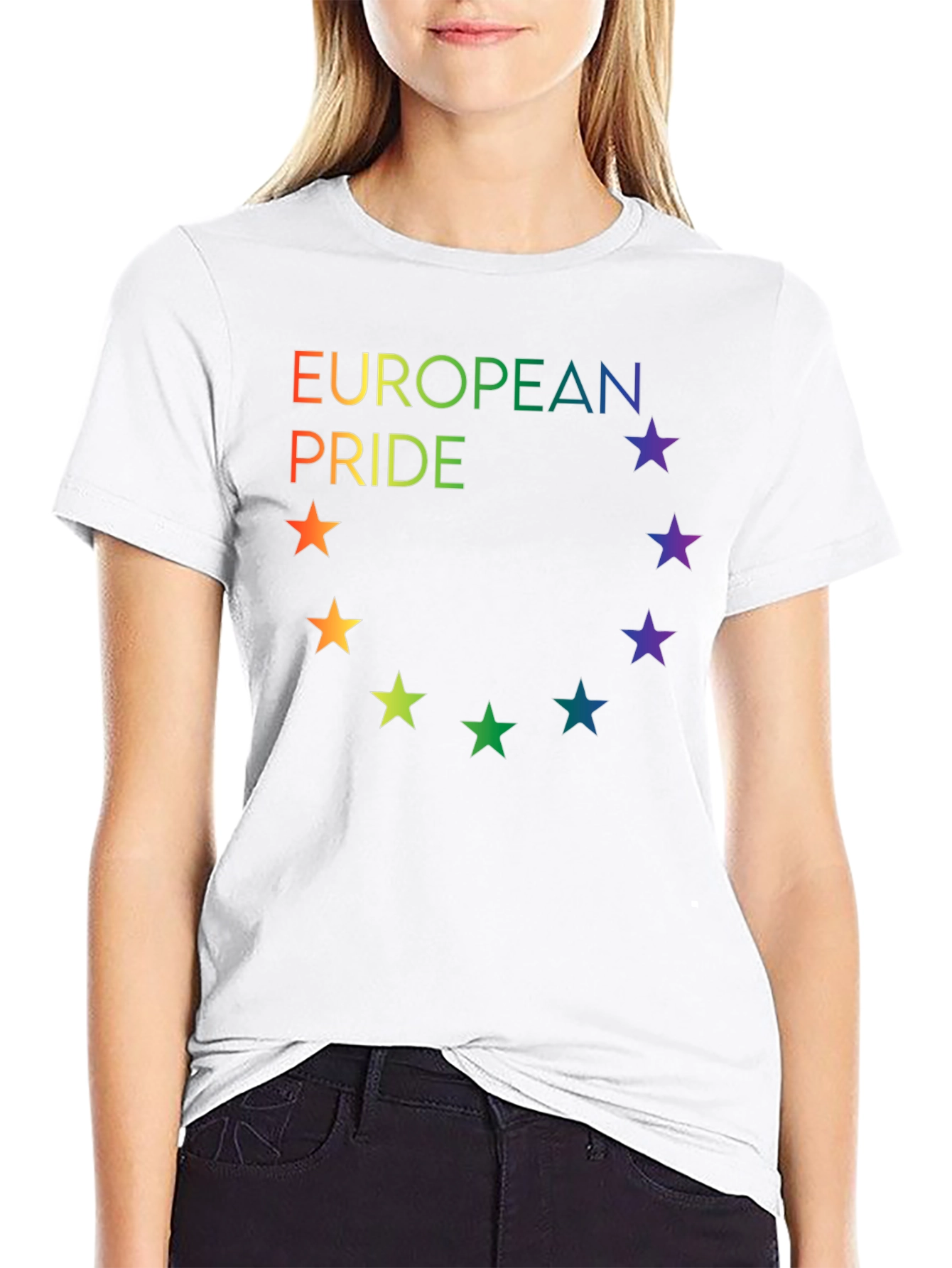 European Pride Rainbow Star T-Shirt - 9