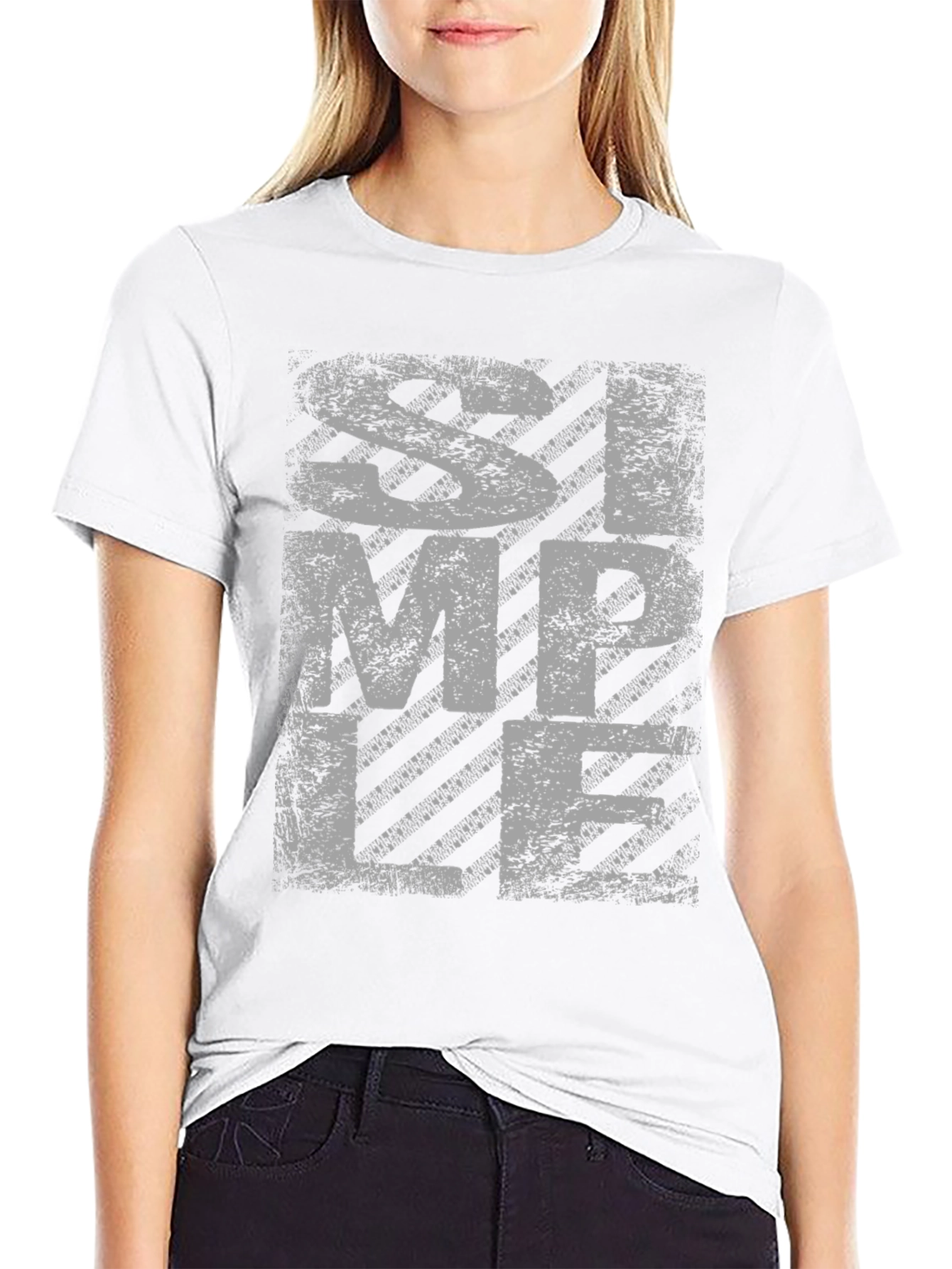 Simple Graphic T-Shirt - Men's Black Tee - 9