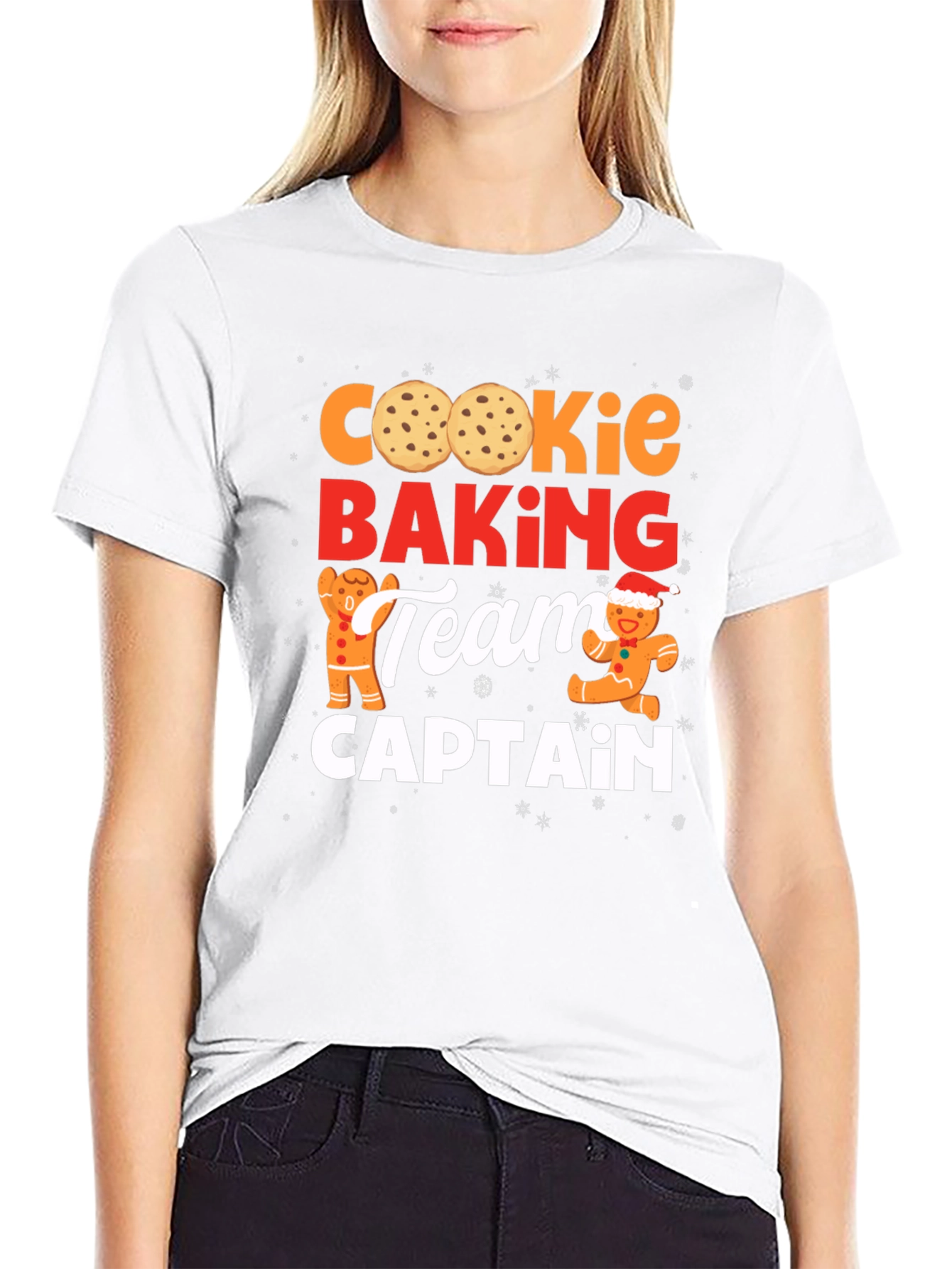 Black Cookie Baking Team Captain T-Shirt view 9