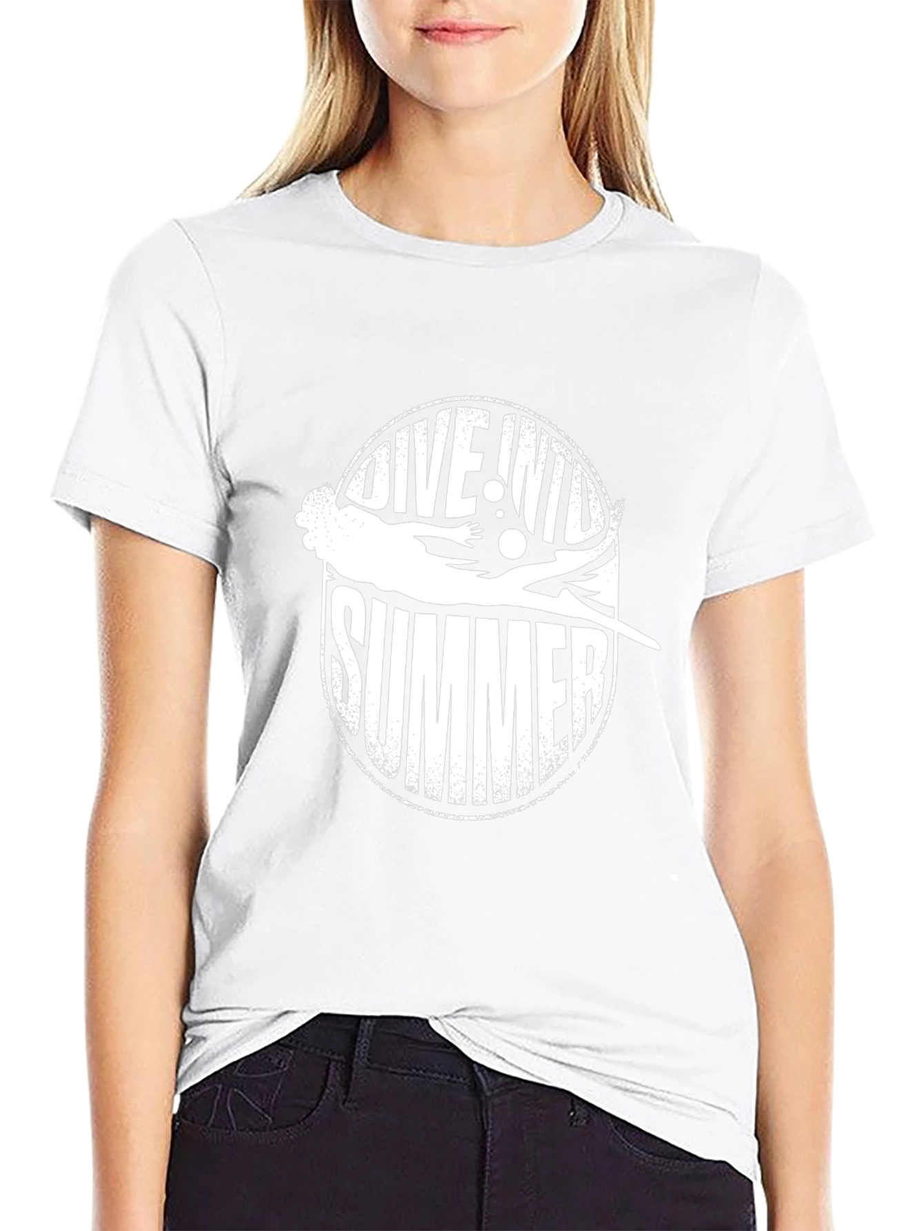 Black Dive Into Summer Graphic Tee view 9
