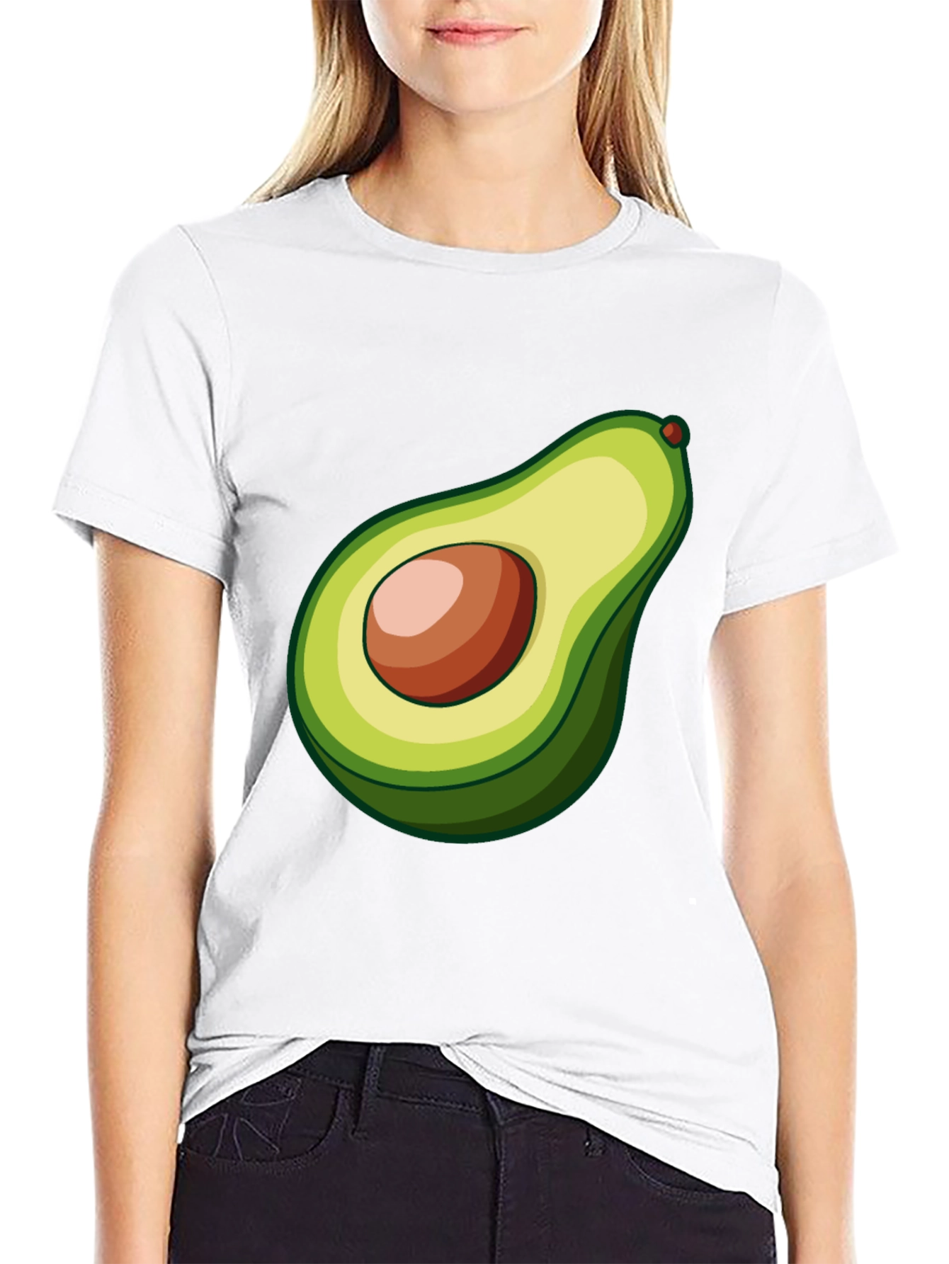 Black Avocado Graphic Tee - Black Casual Shirt view 9