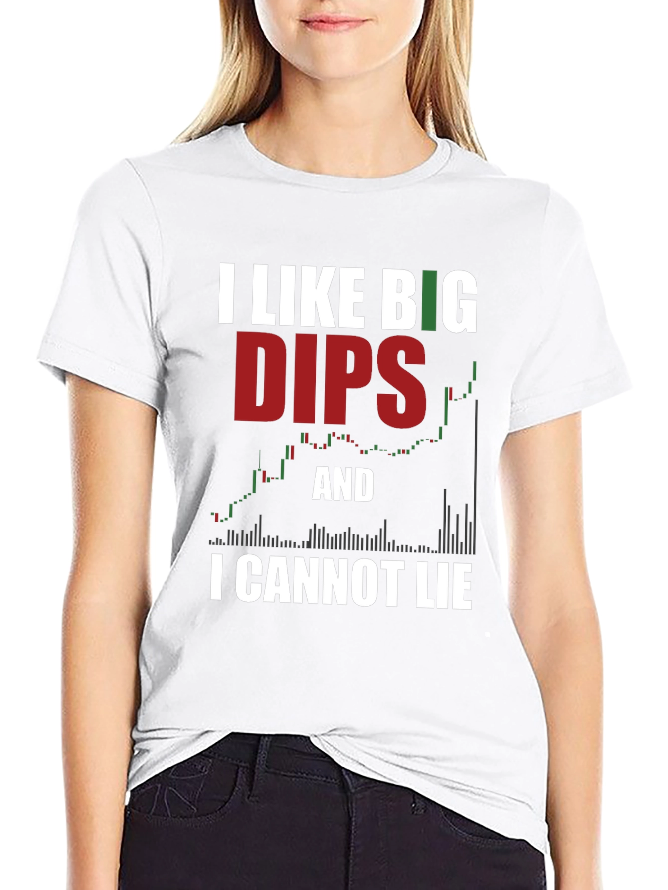 Black I Like Big Dips Funny Stock Market T-Shirt view 9