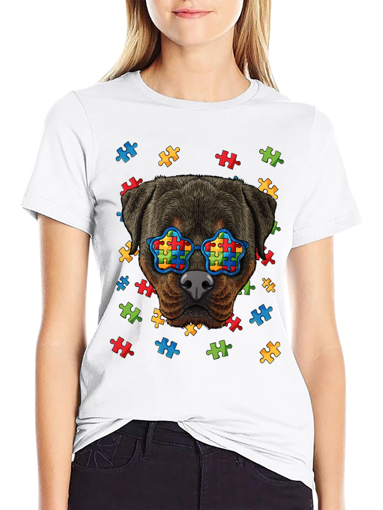 Autism Awareness Rottweiler T-Shirt - 9