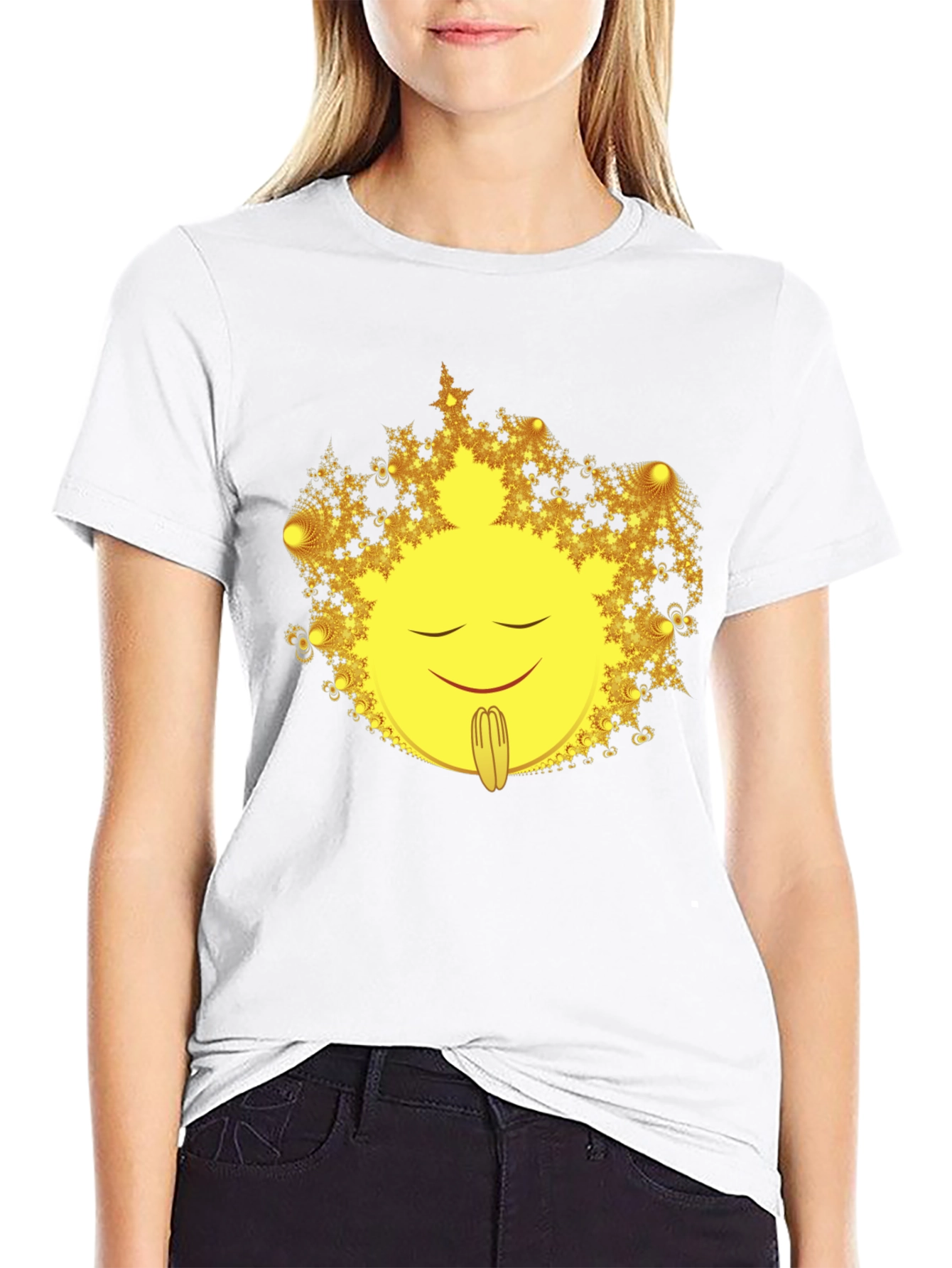 Meditating Sun Graphic T-Shirt - Relaxed Fit - 9