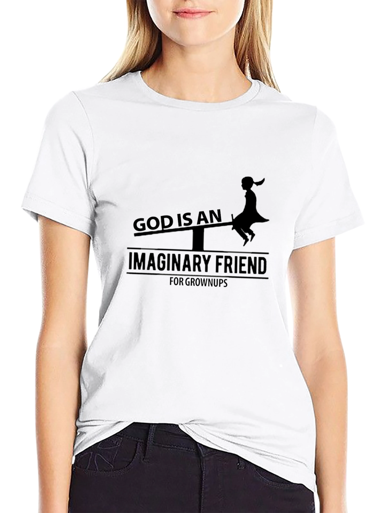 Black God Is An Imaginary Friend - Graphic Tee view 9