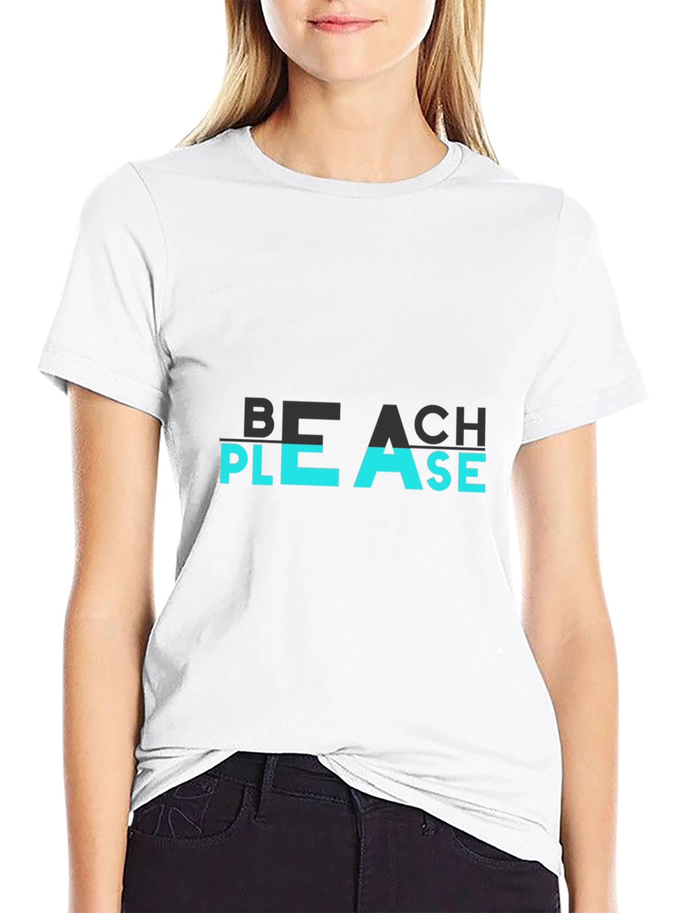 Black Beach Please Graphic Tee - Cool Summer Vibe view 9