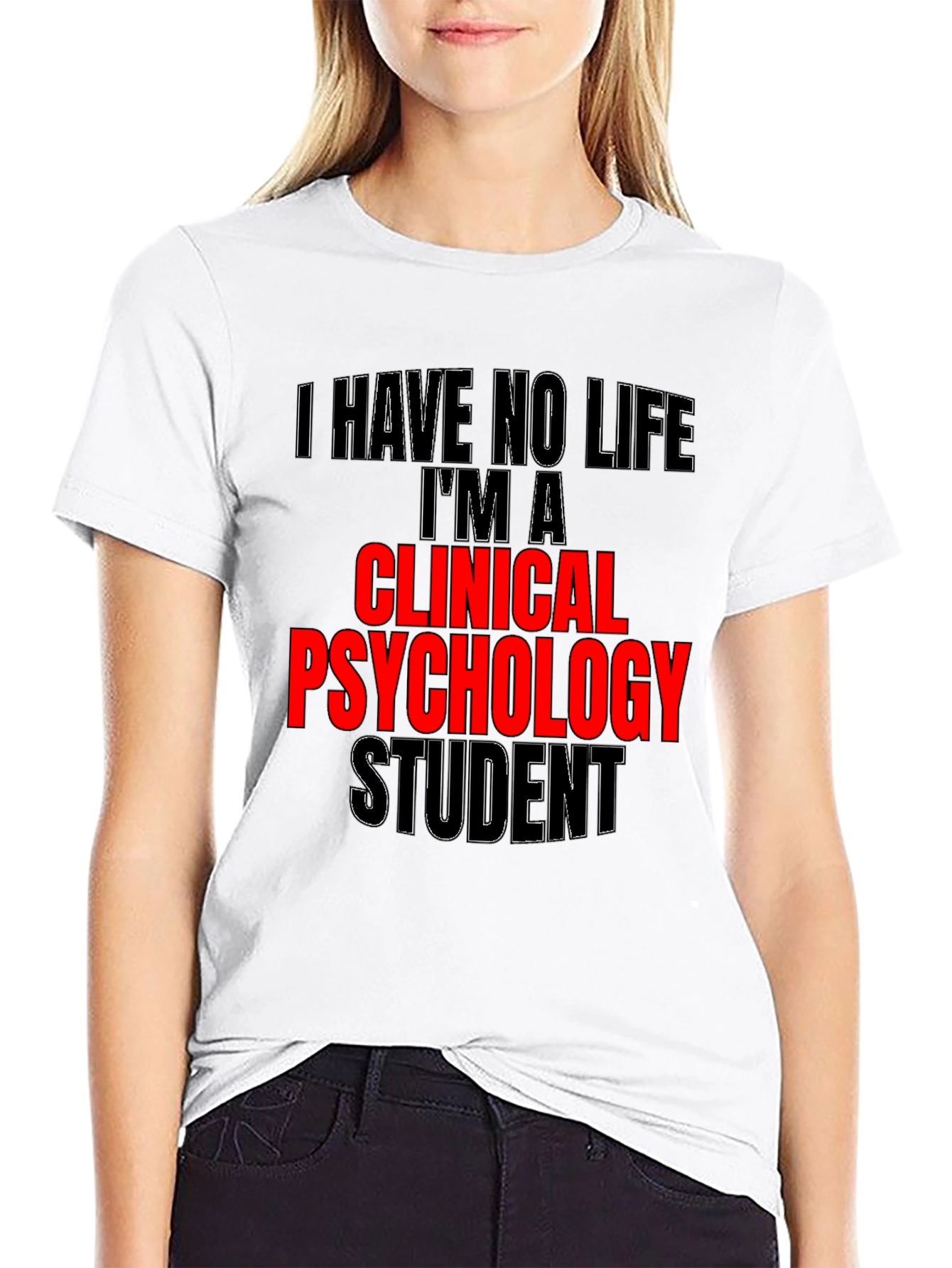 Black Clinical Psychology Student Graphic Tee view 9