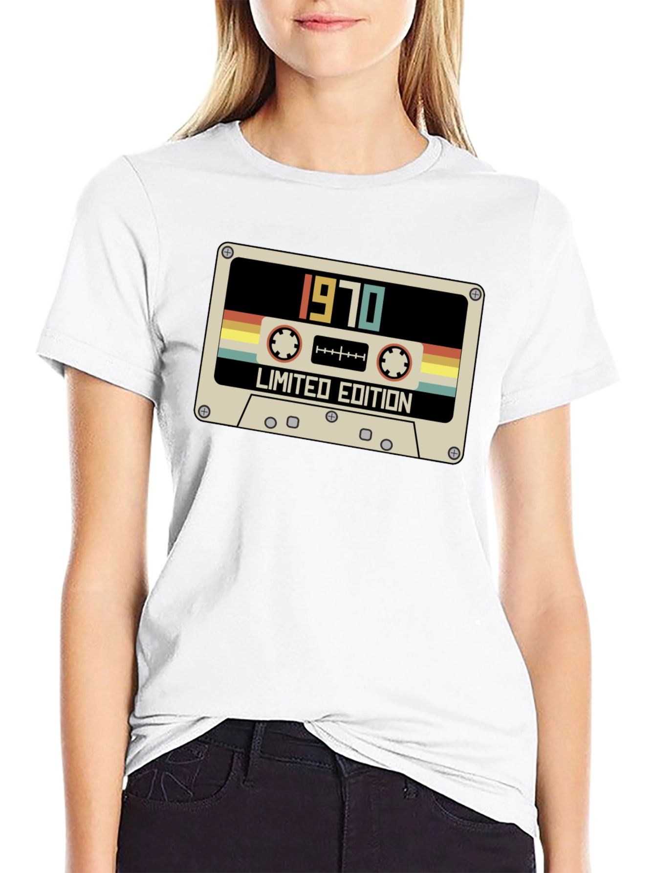 Black 1970 Limited Edition Cassette Tape T-Shirt view 9