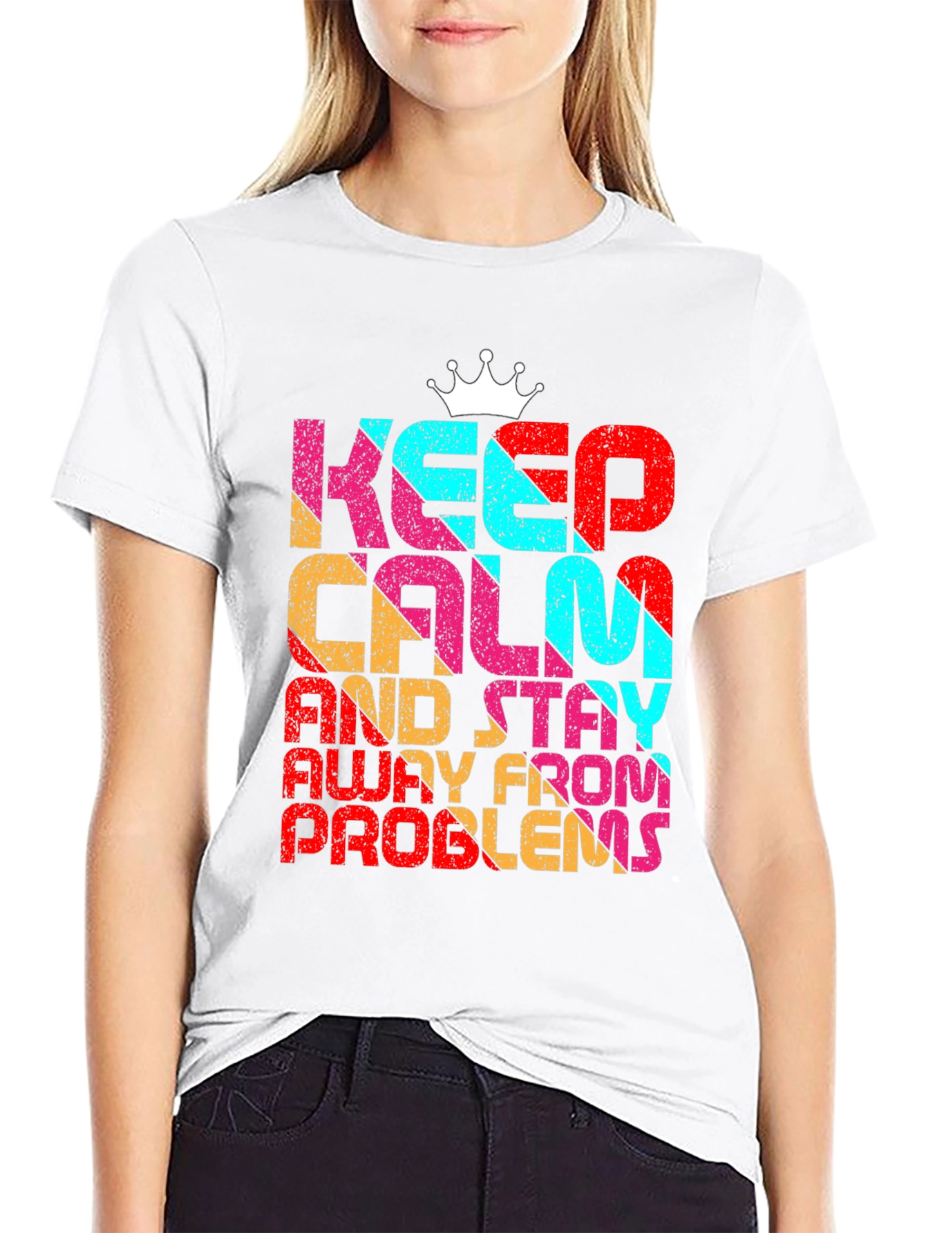 Black Keep Calm T-Shirt view 9
