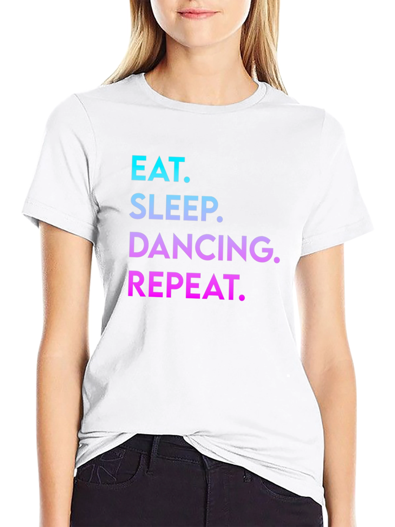 Black Eat Sleep Dancing Repeat T-Shirt view 9