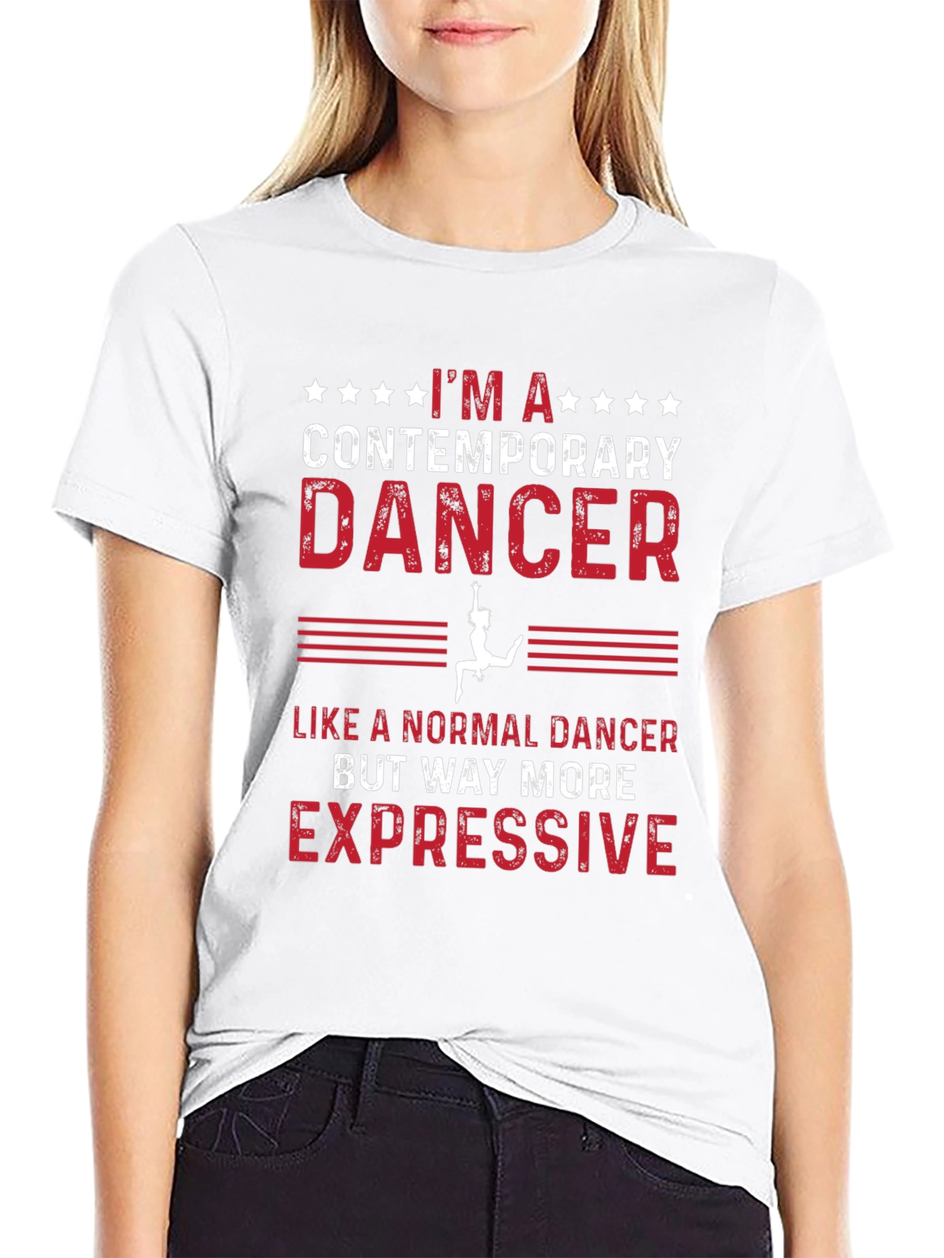 Contemporary Dancer Graphic T-Shirt - Expressive Style - 9