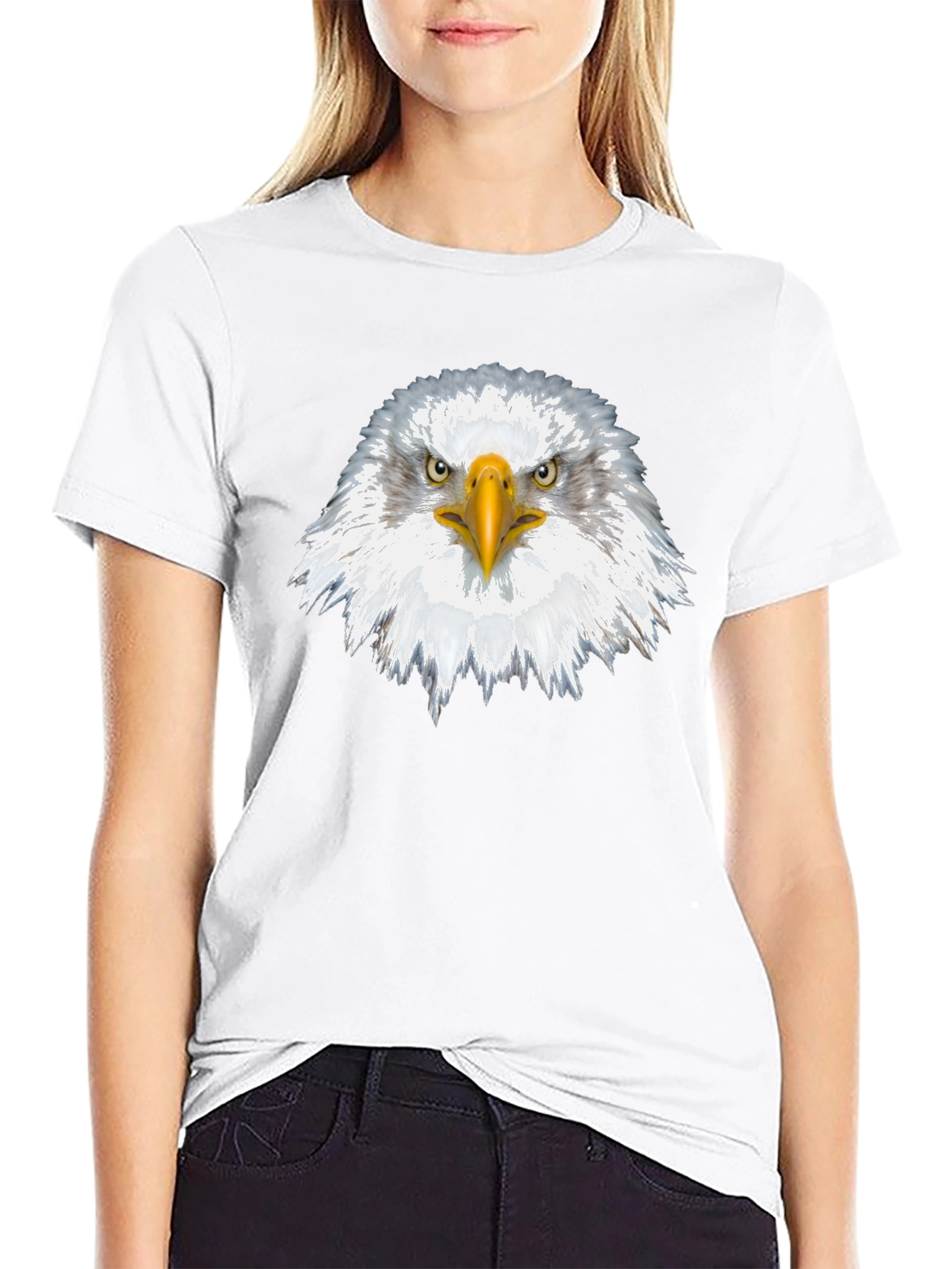 Black Eagle Graphic Black T-Shirt view 9