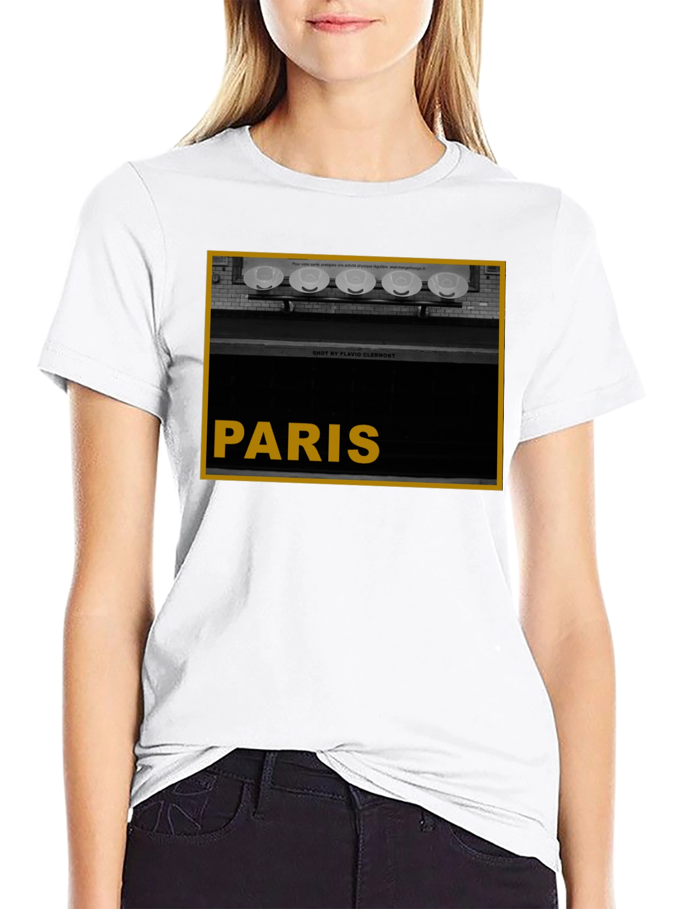 Black Paris Graphic Tee - Stylish City Souvenir view 9