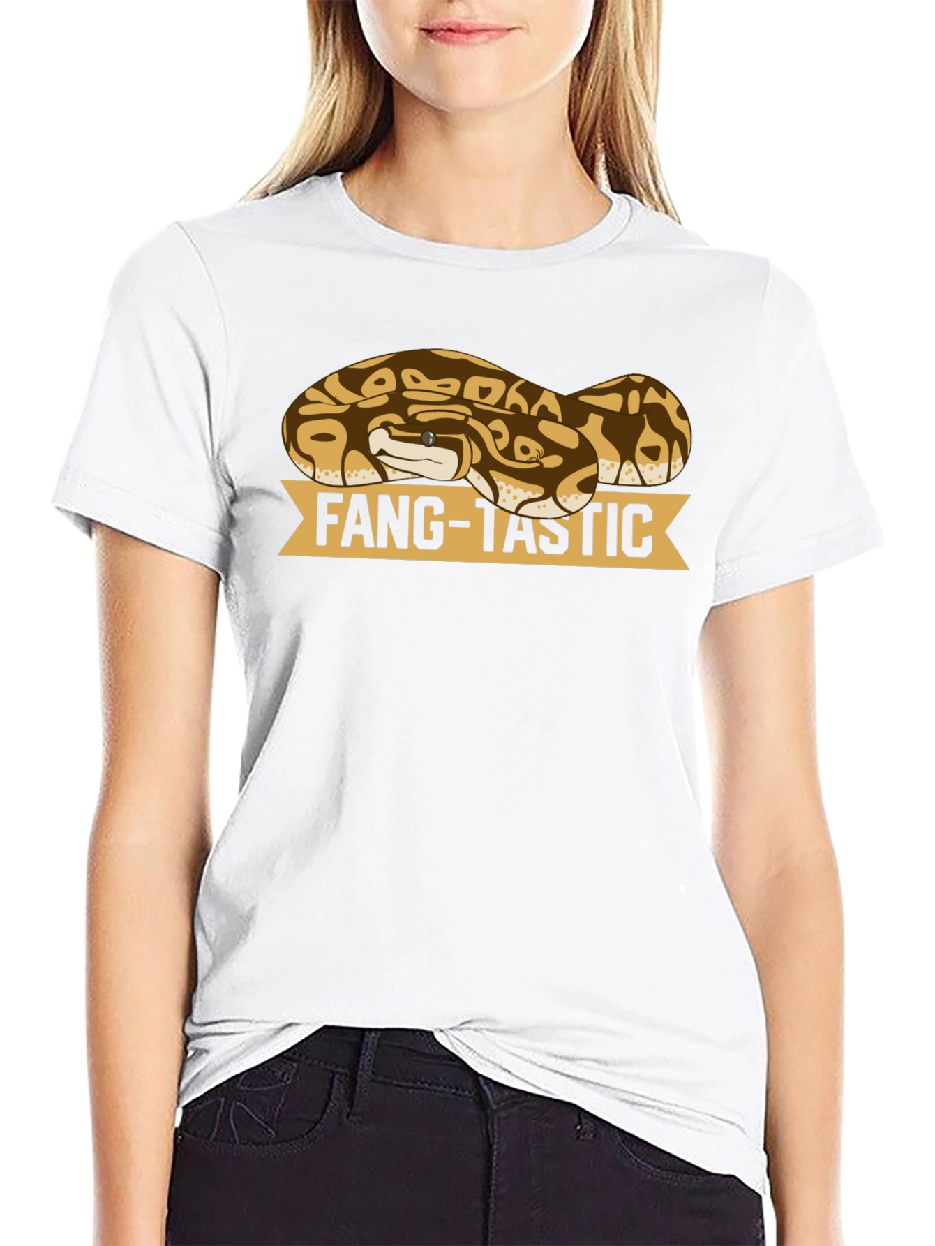 Black Fang-Tastic Snake T-Shirt - Reptile Lover Tee view 9
