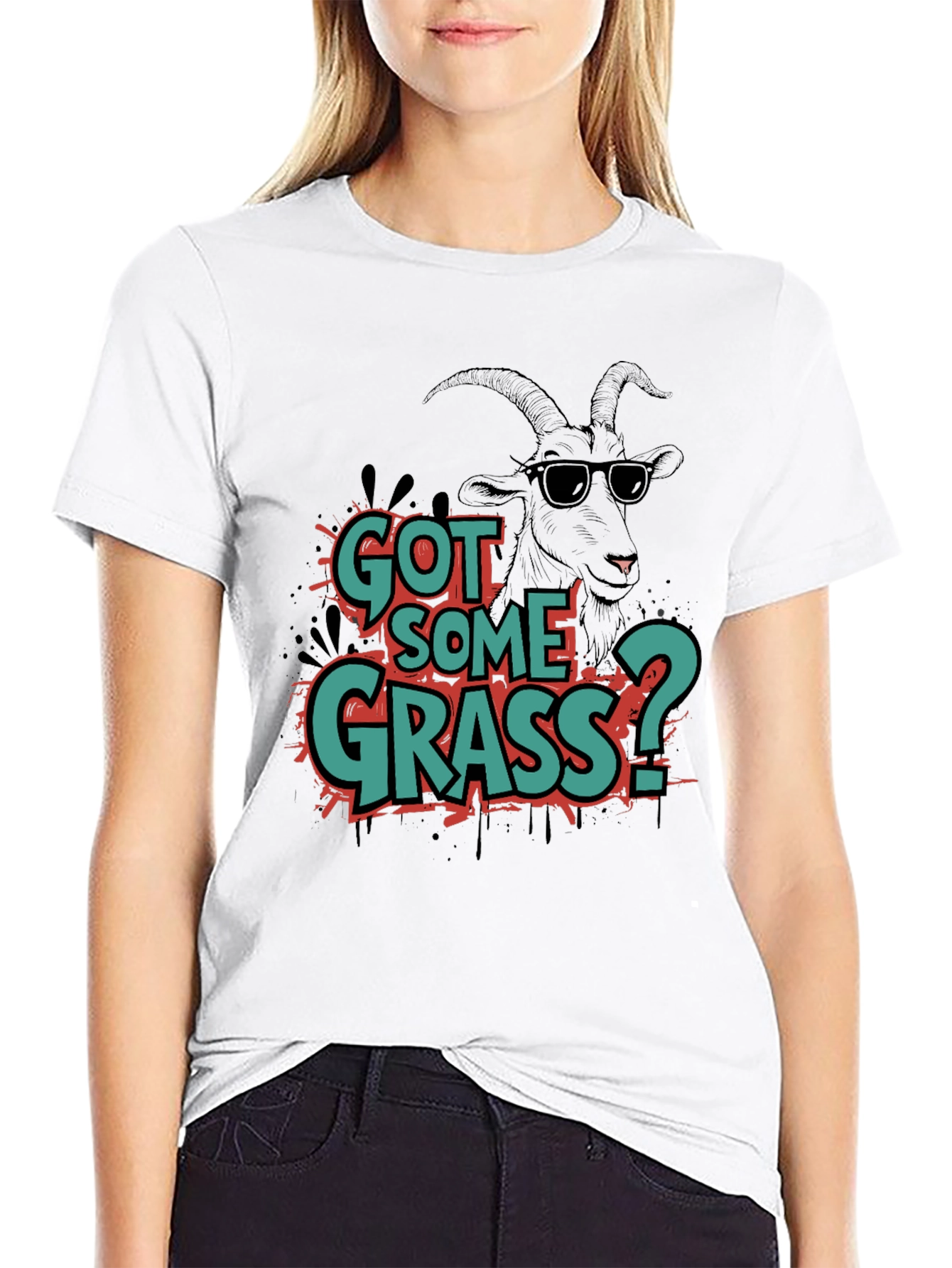 Black Got Some Grass? Graphic Tee view 9