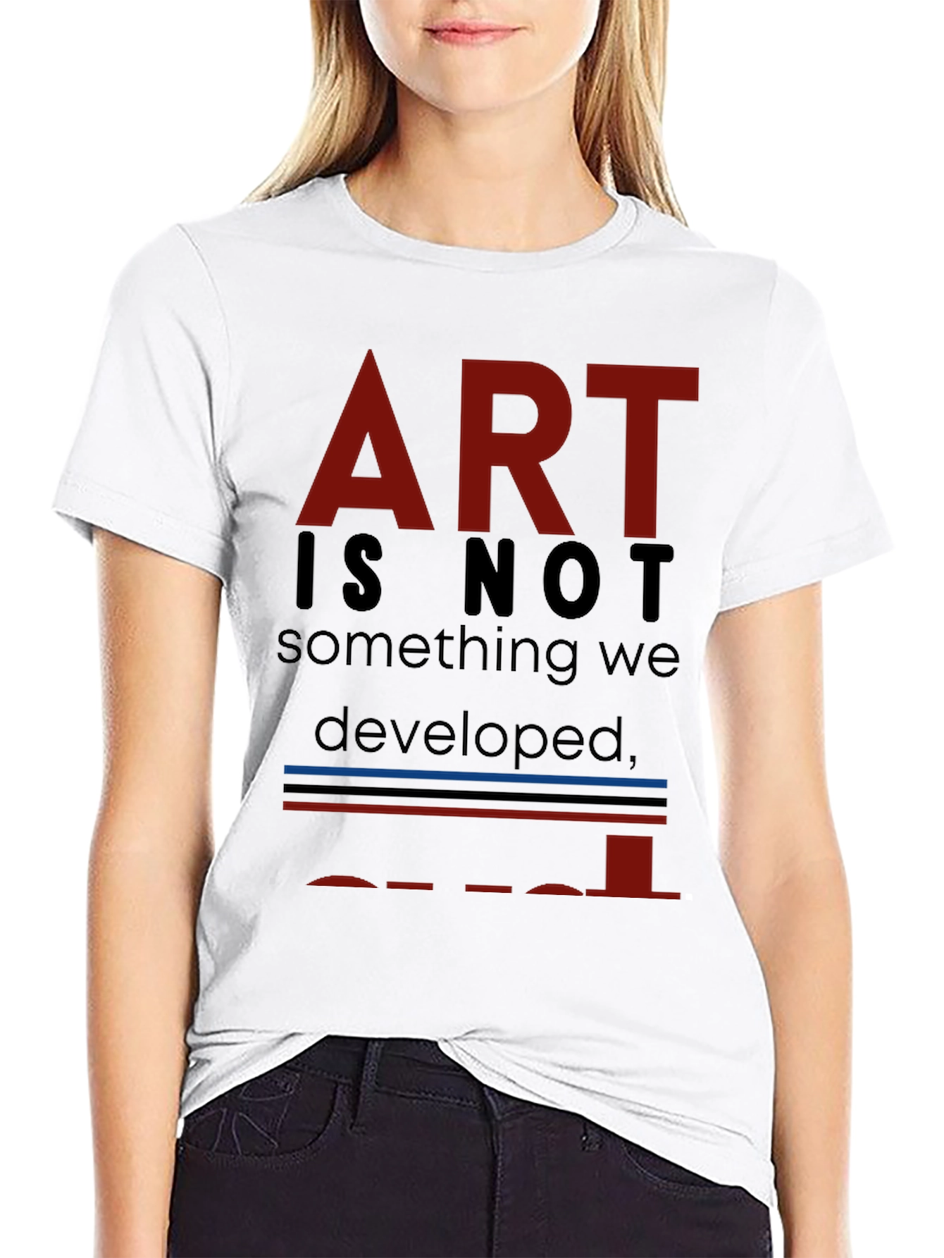 Black Art is Not... T-Shirt - Unique Artistic Statement view 9