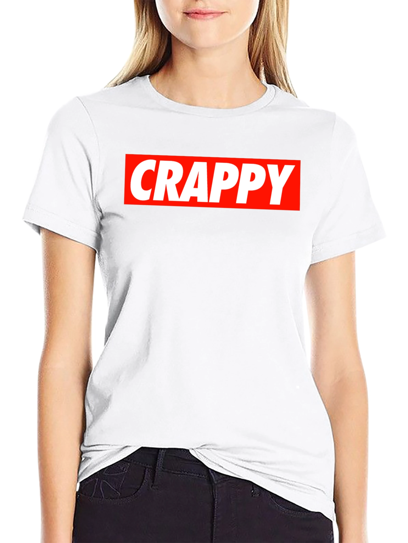 Black Crappy Graphic Tee - Black T-Shirt view 9