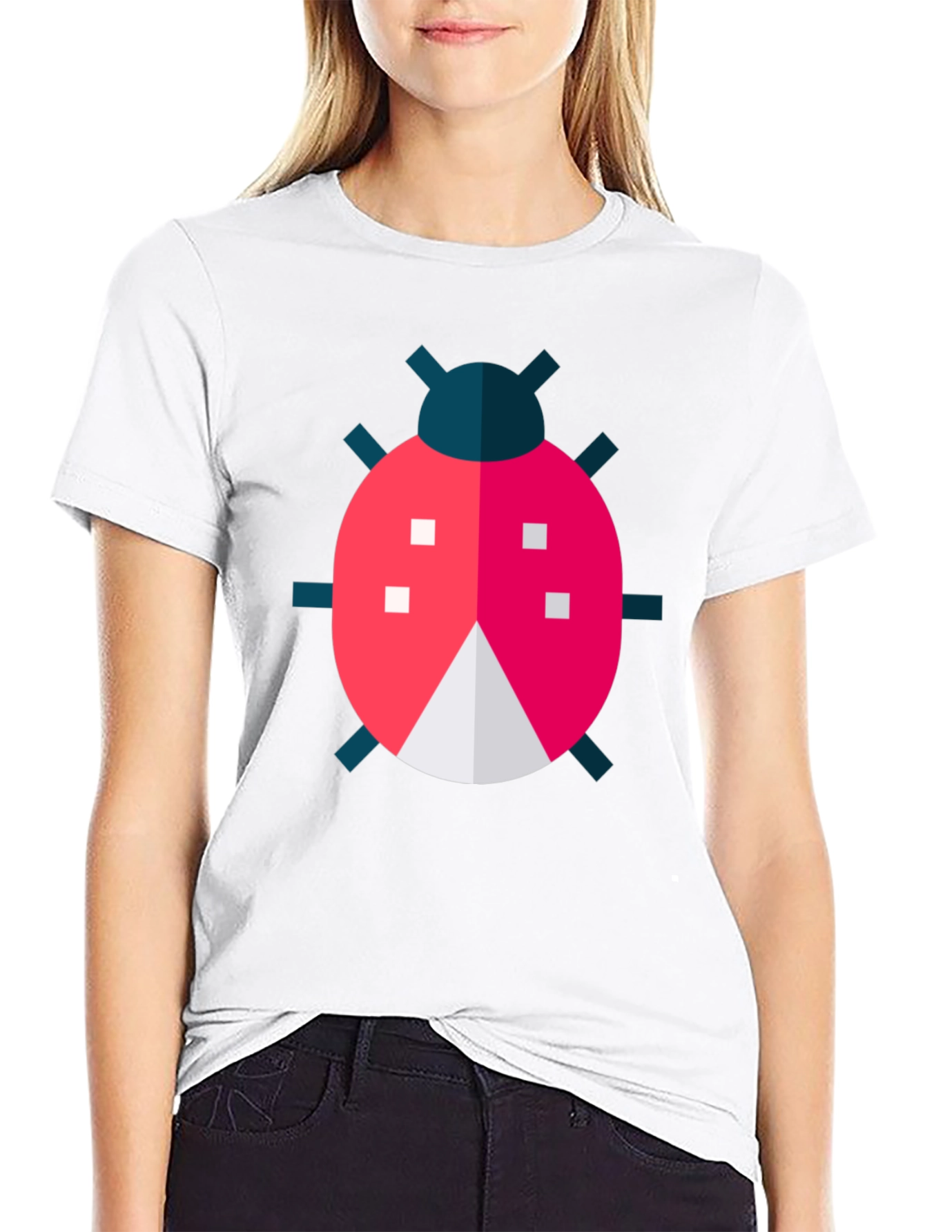 Black Ladybug Graphic T-Shirt - Fun & Stylish view 9