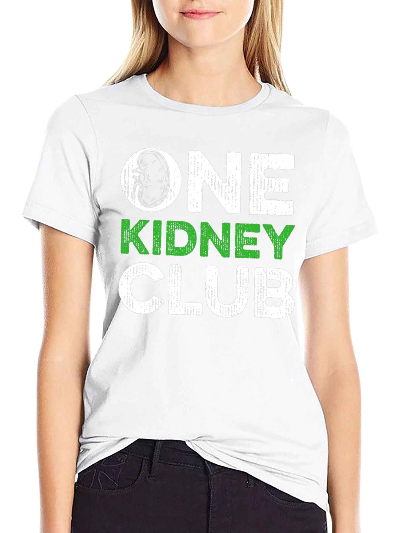 Black One Kidney Club Black T-Shirt view 9